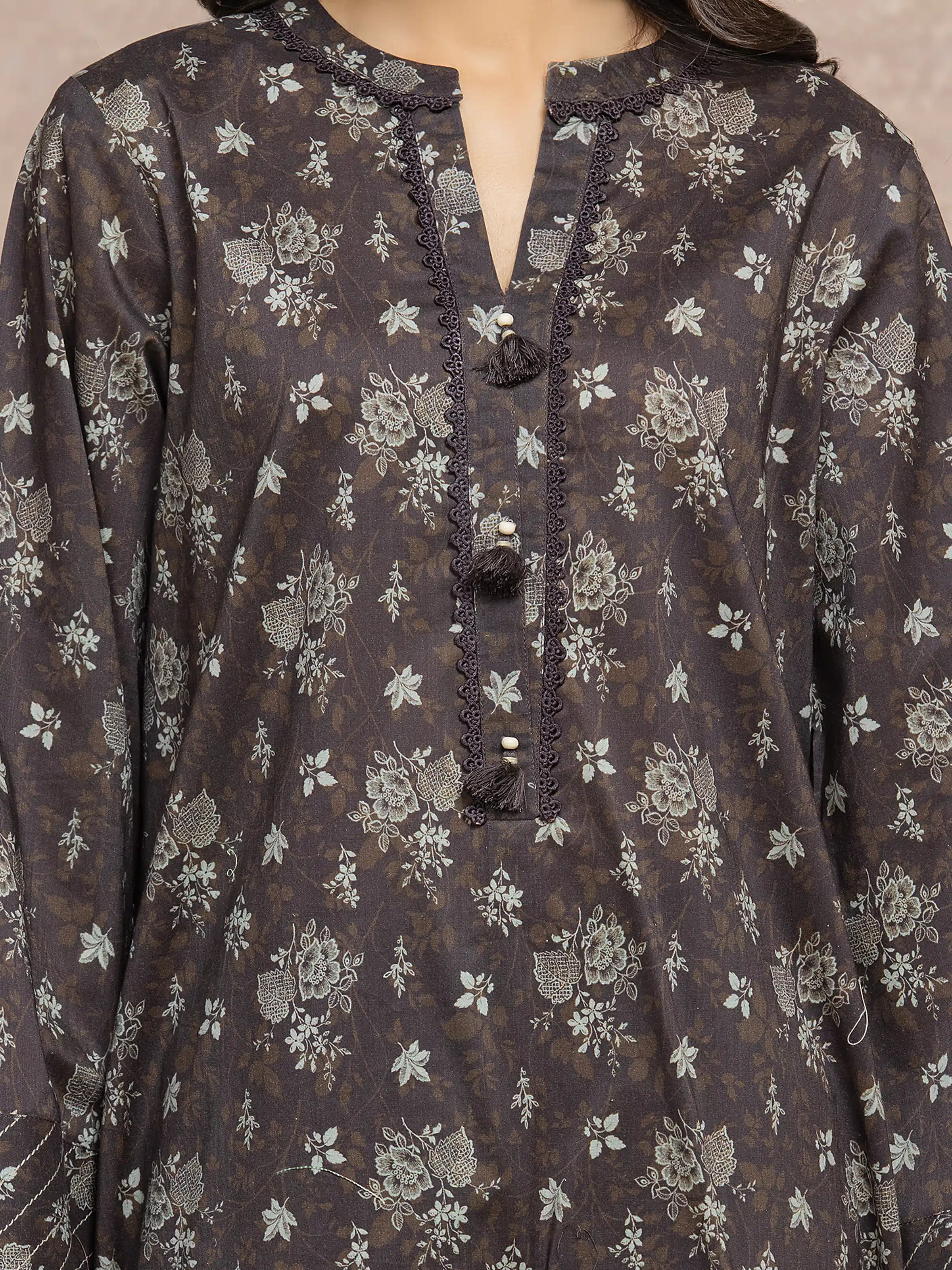 Printed Khaddar Suit - EWU5M3-037-3P - Image 2