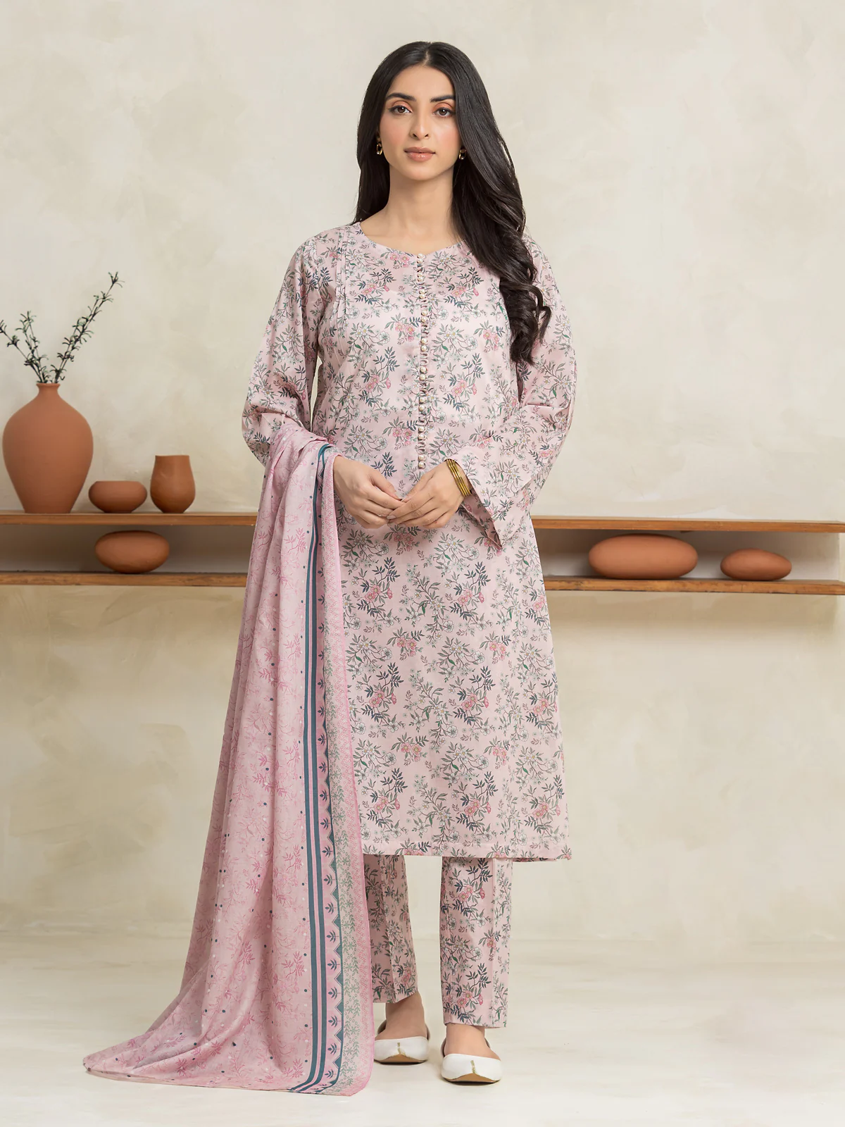 Printed Lawn Suit - EWU24A1-29021-3P