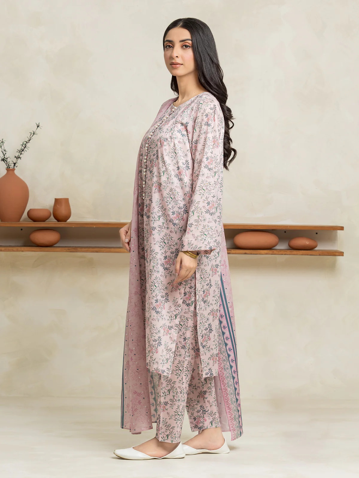 Printed Lawn Suit - EWU24A1-29021-3P - Image 4