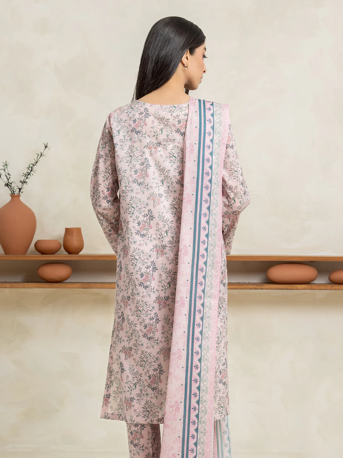 Printed Lawn Suit - EWU24A1-29021-3P - Image 5