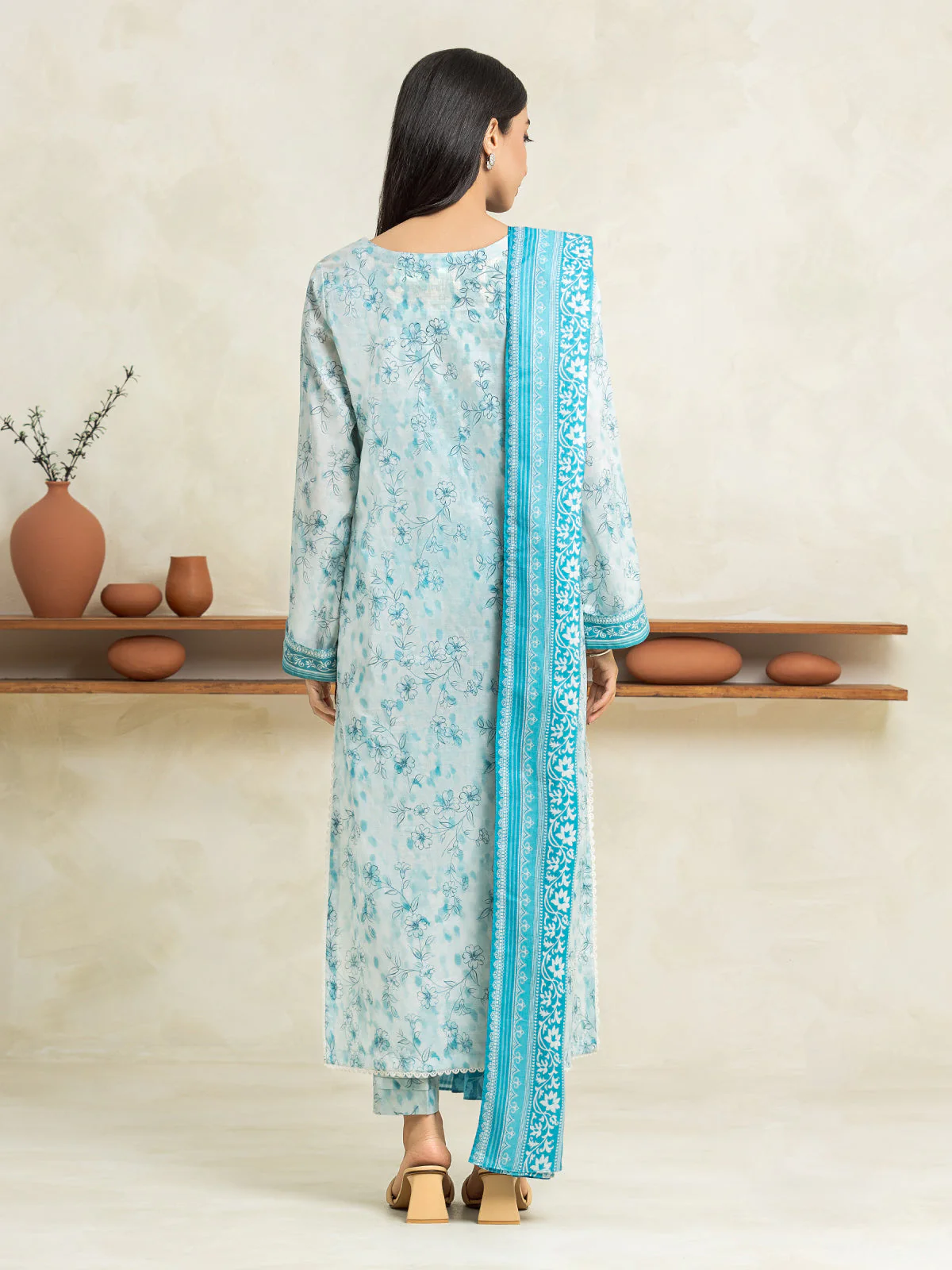 Printed Lawn Shirt - EWU24A1-29033S - Image 4
