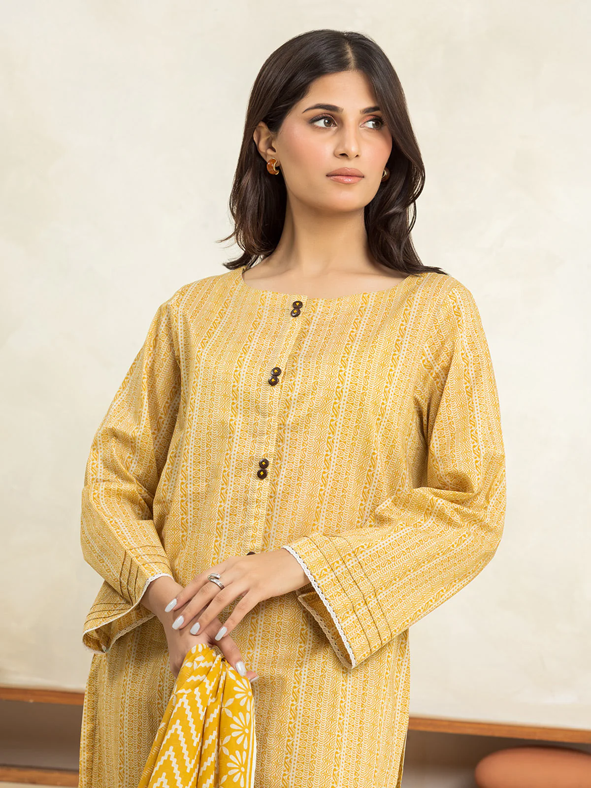 Printed Lawn Shirt - EWU24A1-29039S - Image 2