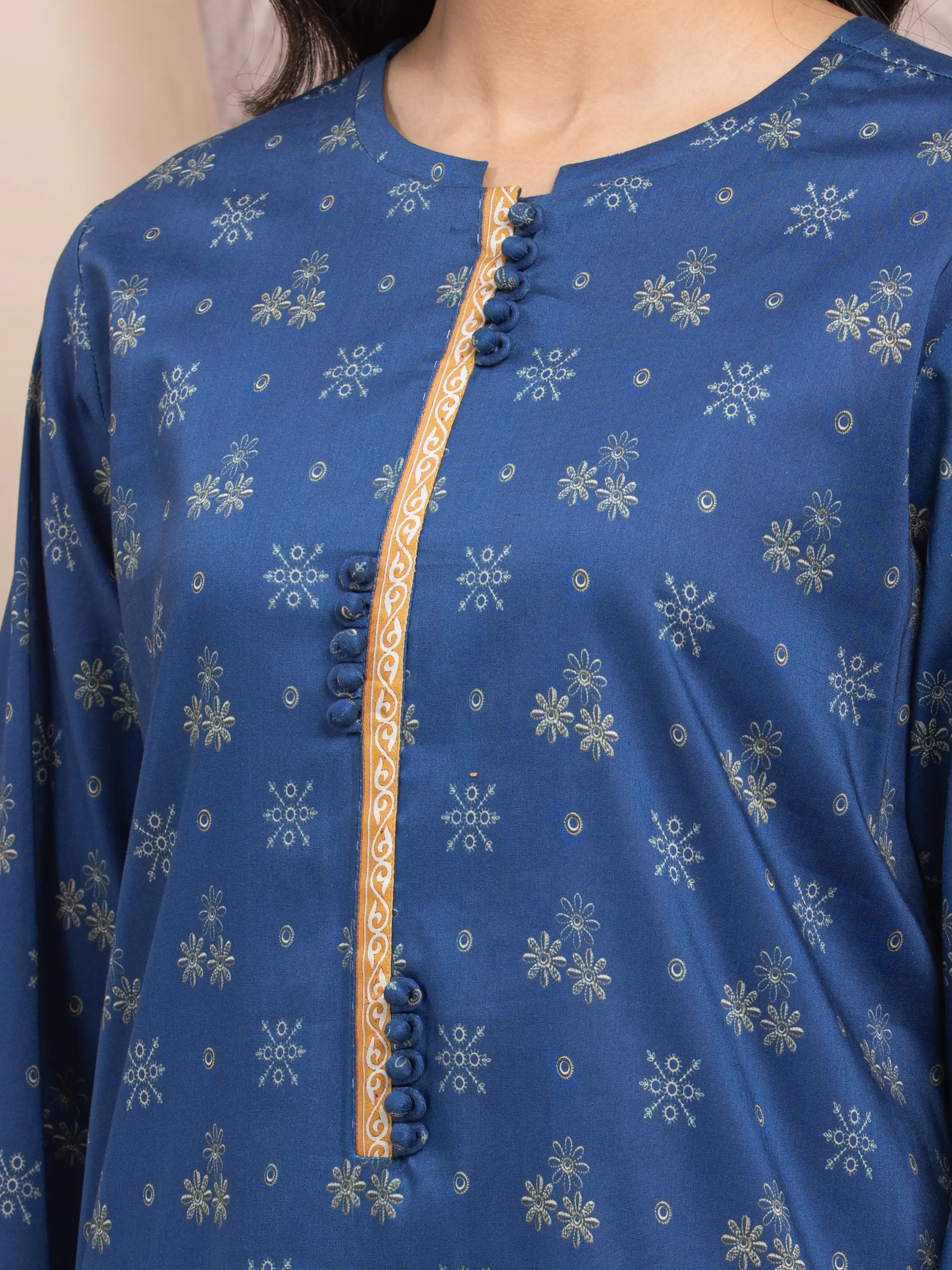 Printed Lawn Suit - EWU5A1-35001-3P - Image 3
