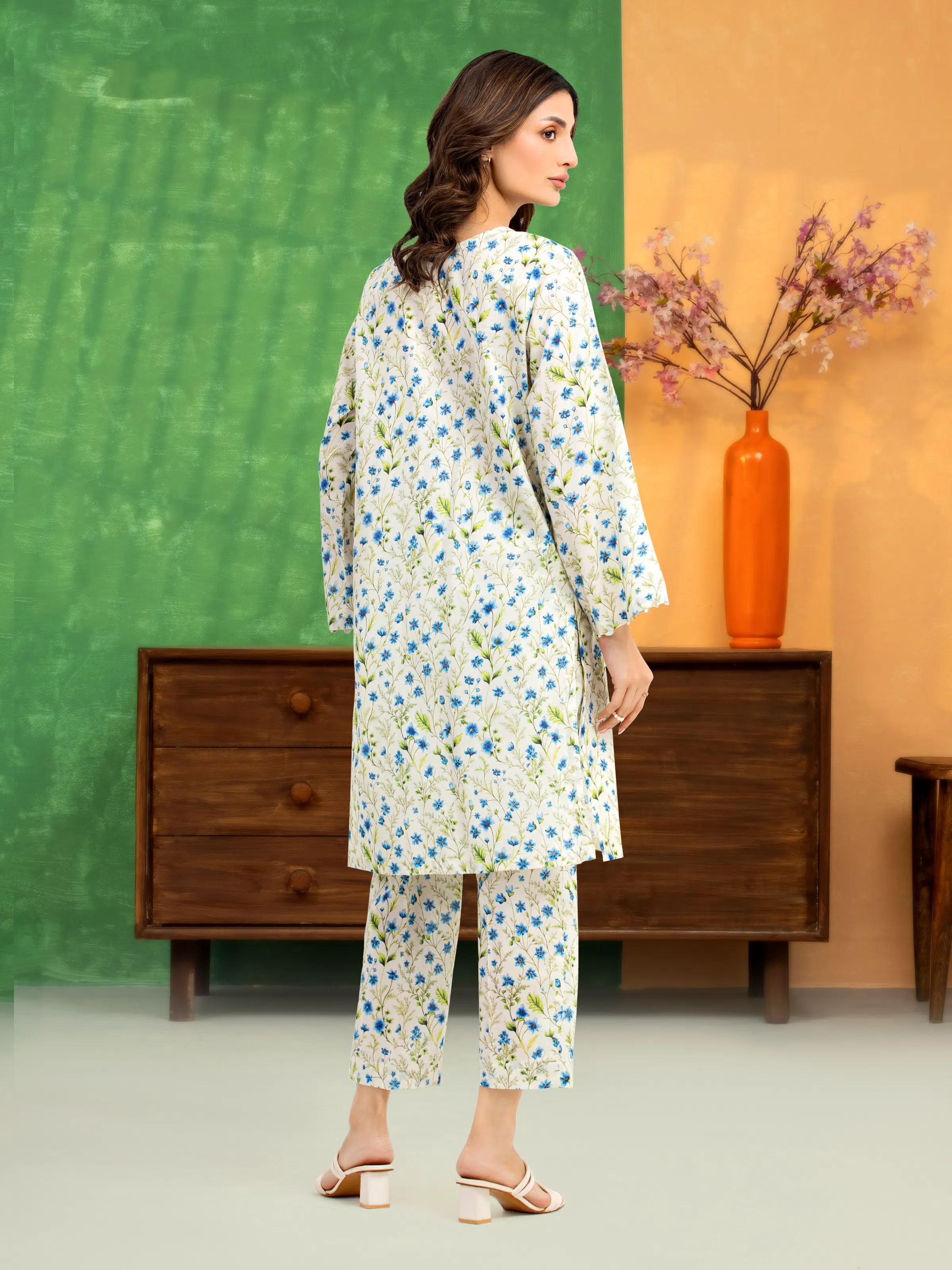 Printed Lawn Shirt Trouser - EWU6A1-36802ST - Image 5