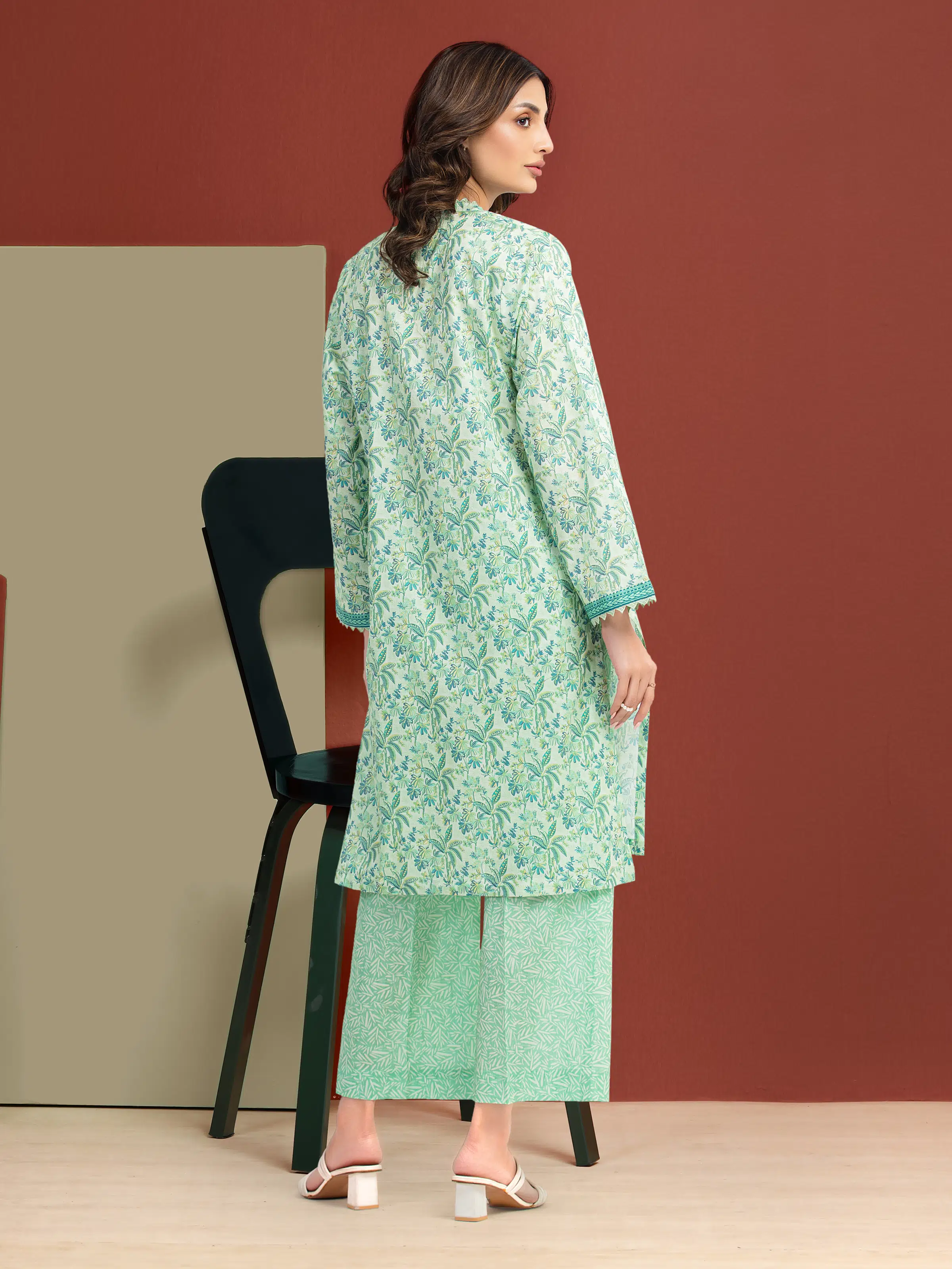 Printed Lawn Shirt Trouser - EWU6A1-36803ST - Image 5