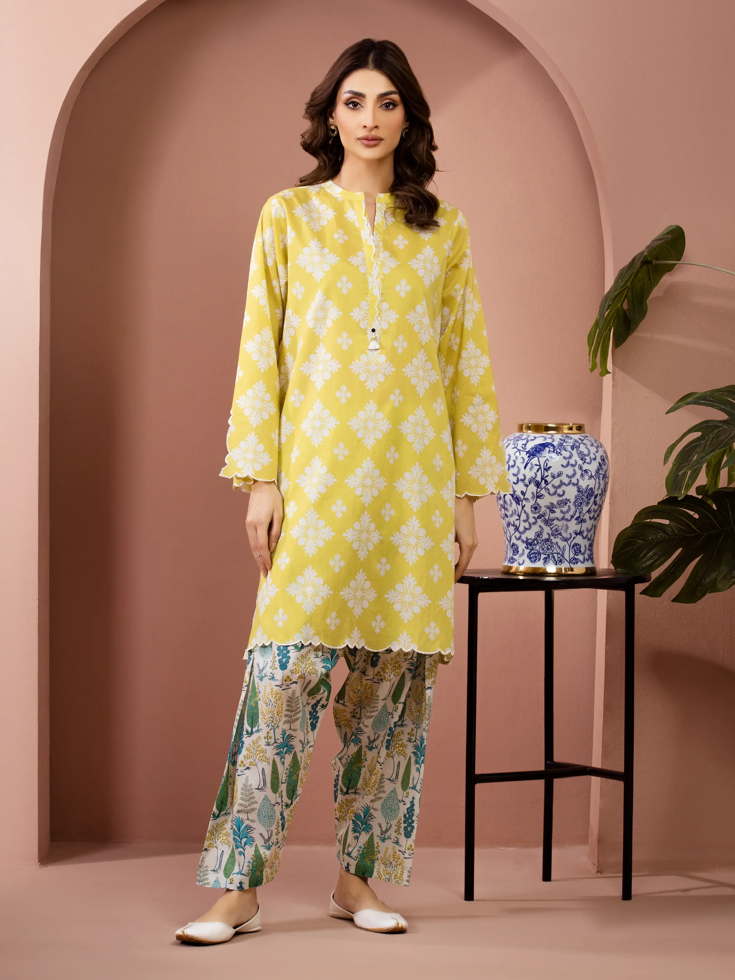 Printed Lawn Shirt Trouser - EWU6A1-36809ST