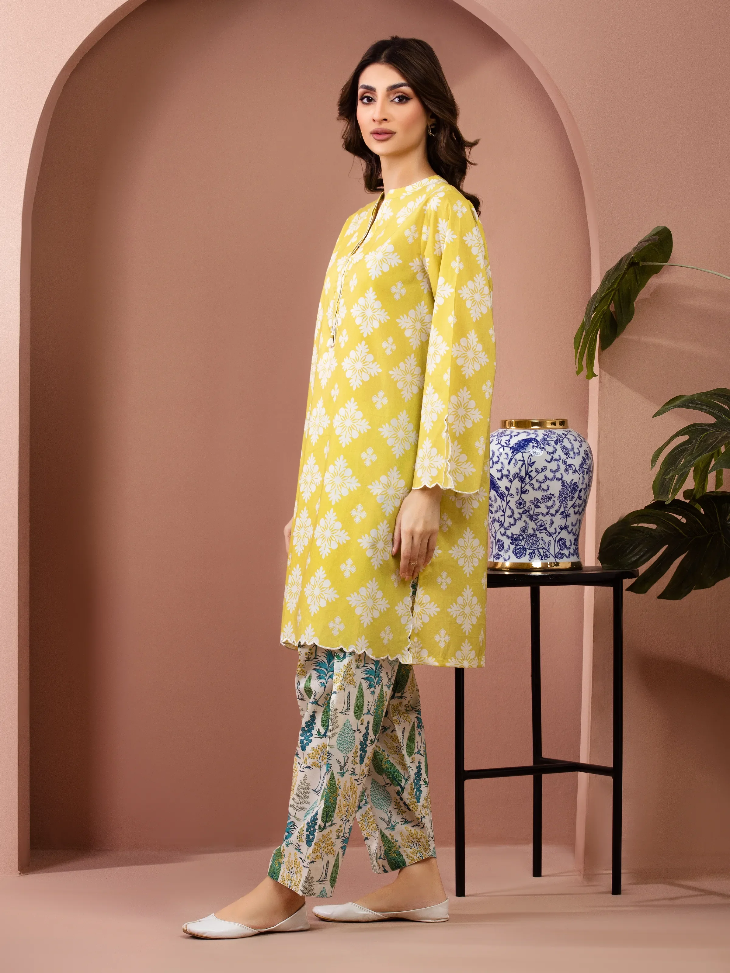 Printed Lawn Shirt Trouser - EWU6A1-36809ST - Image 5