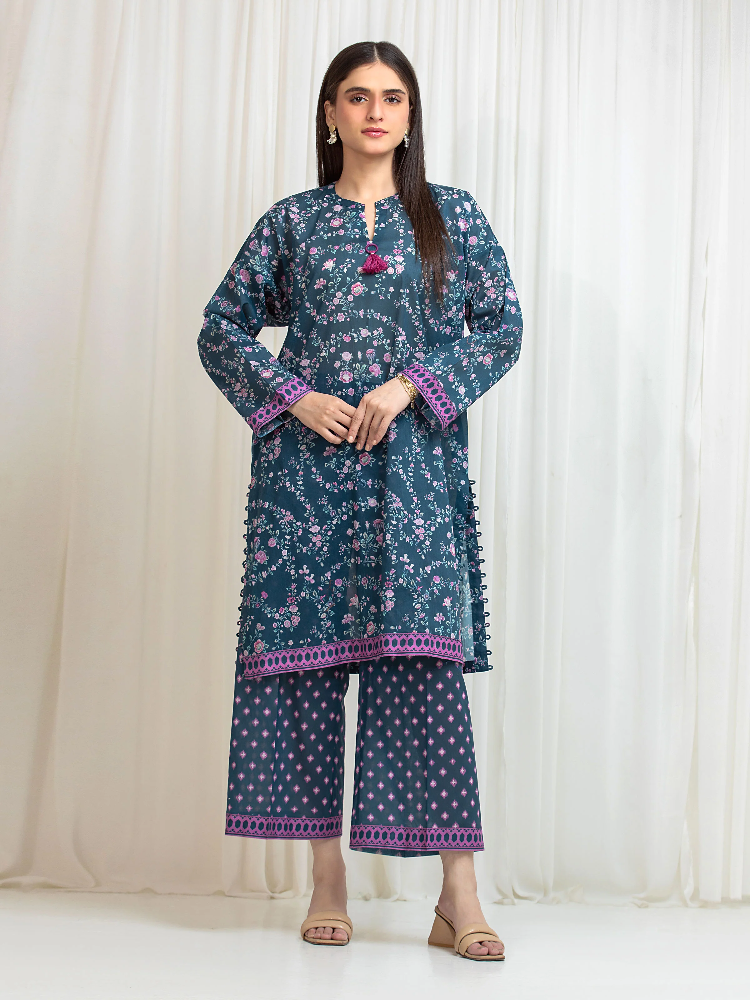 Printed Lawn Shirt Trouser - EWU6A1-36811ST