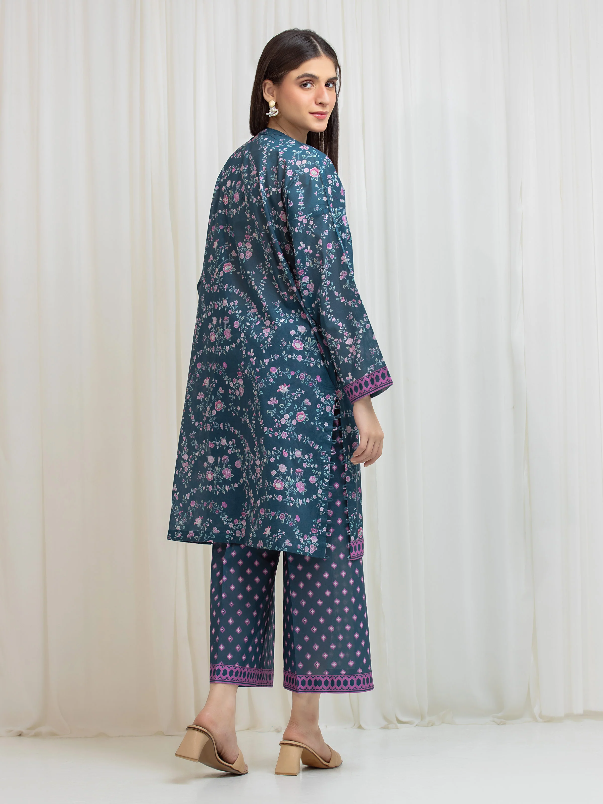 Printed Lawn Shirt Trouser - EWU6A1-36811ST - Image 6