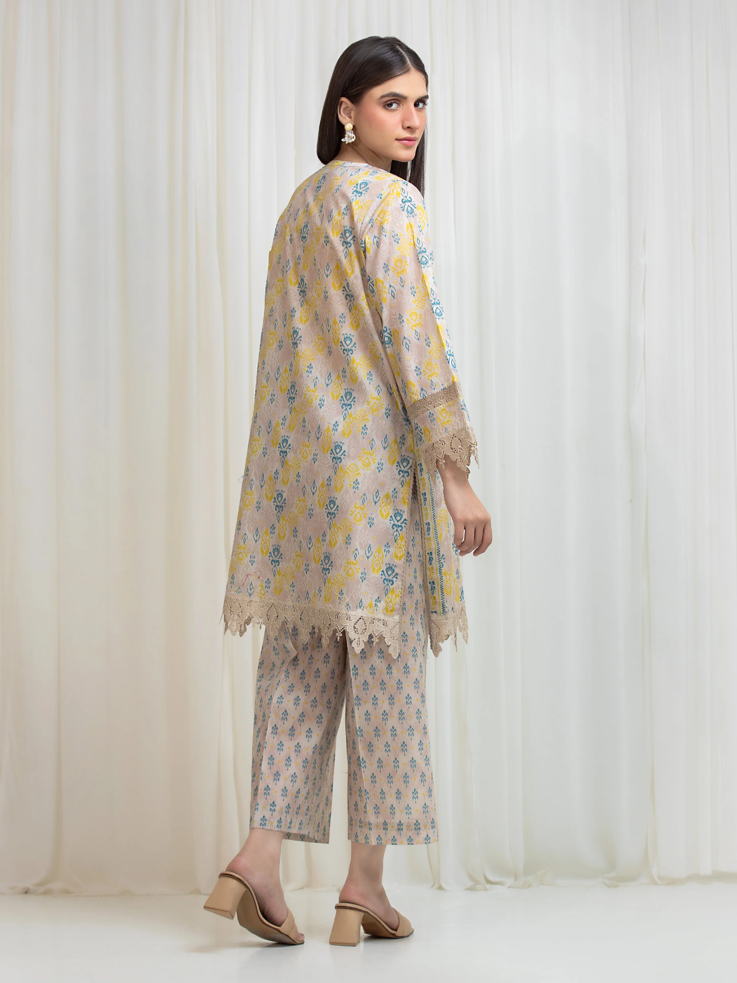 Printed Lawn Shirt Trouser - EWU6A1-36814ST - Image 6
