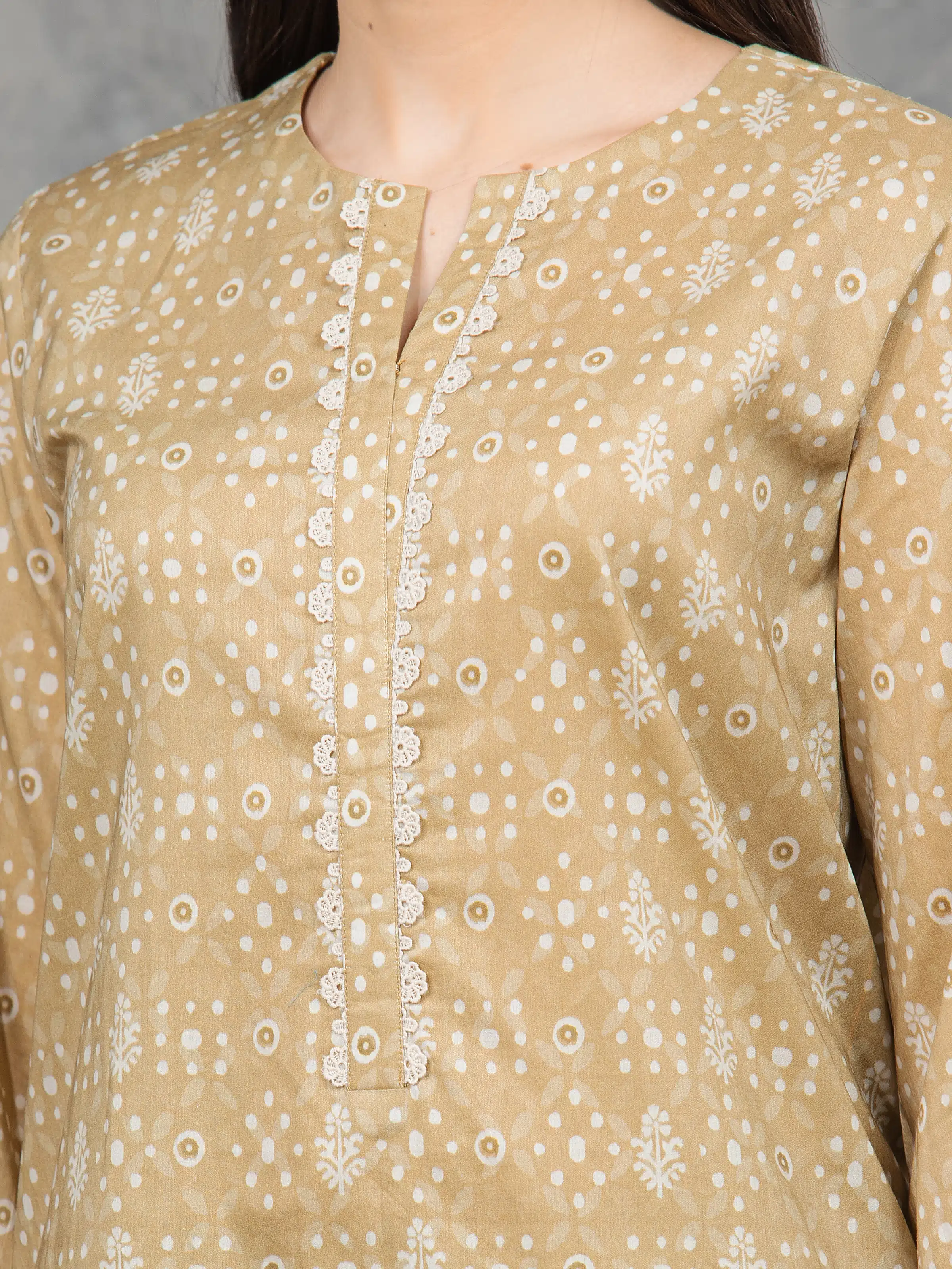 Printed Lawn Suit - EWU6A1-36519-3P - Image 3