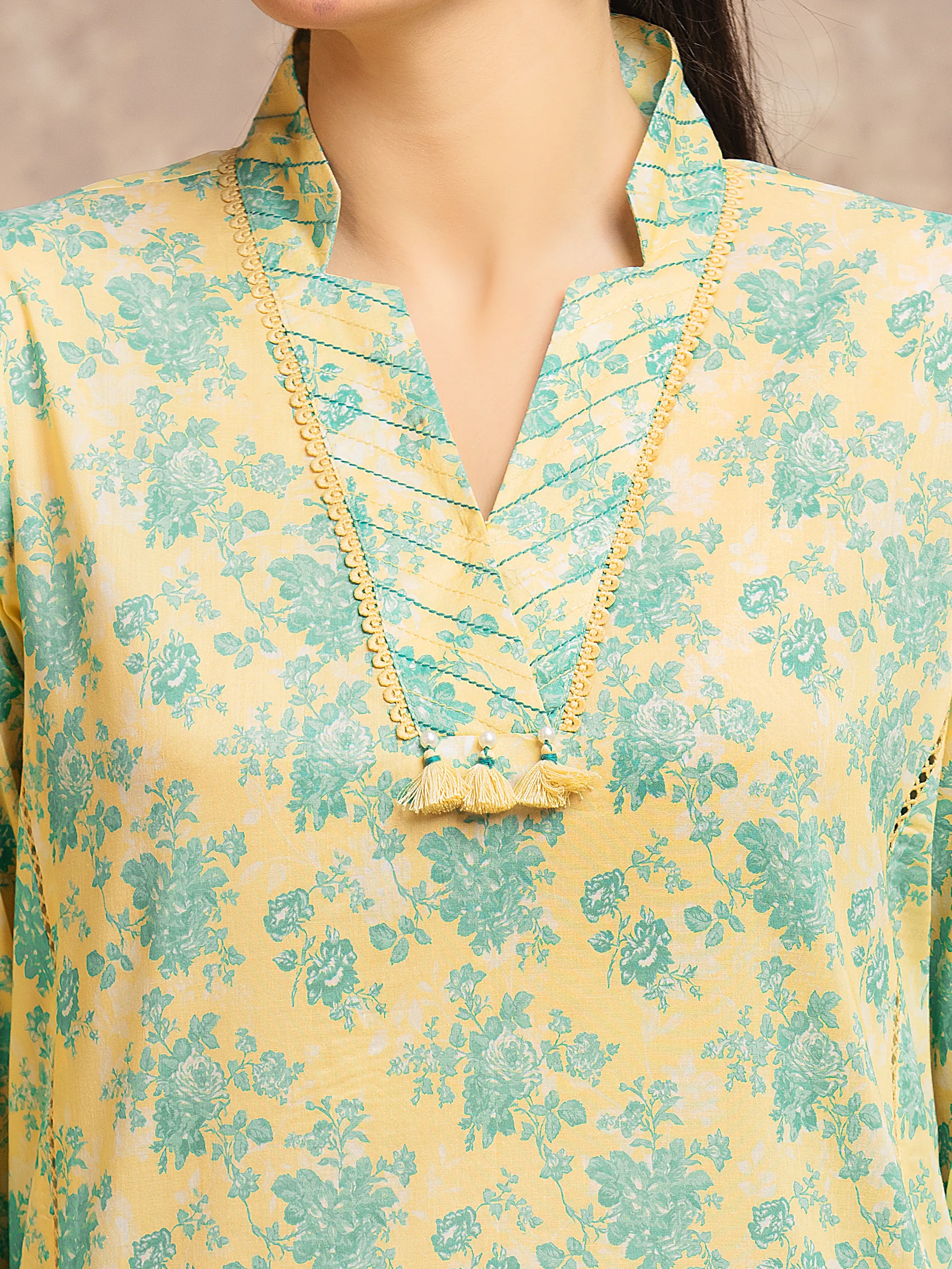 Printed Lawn Suit - EWU6A1-36520-3P - Image 4