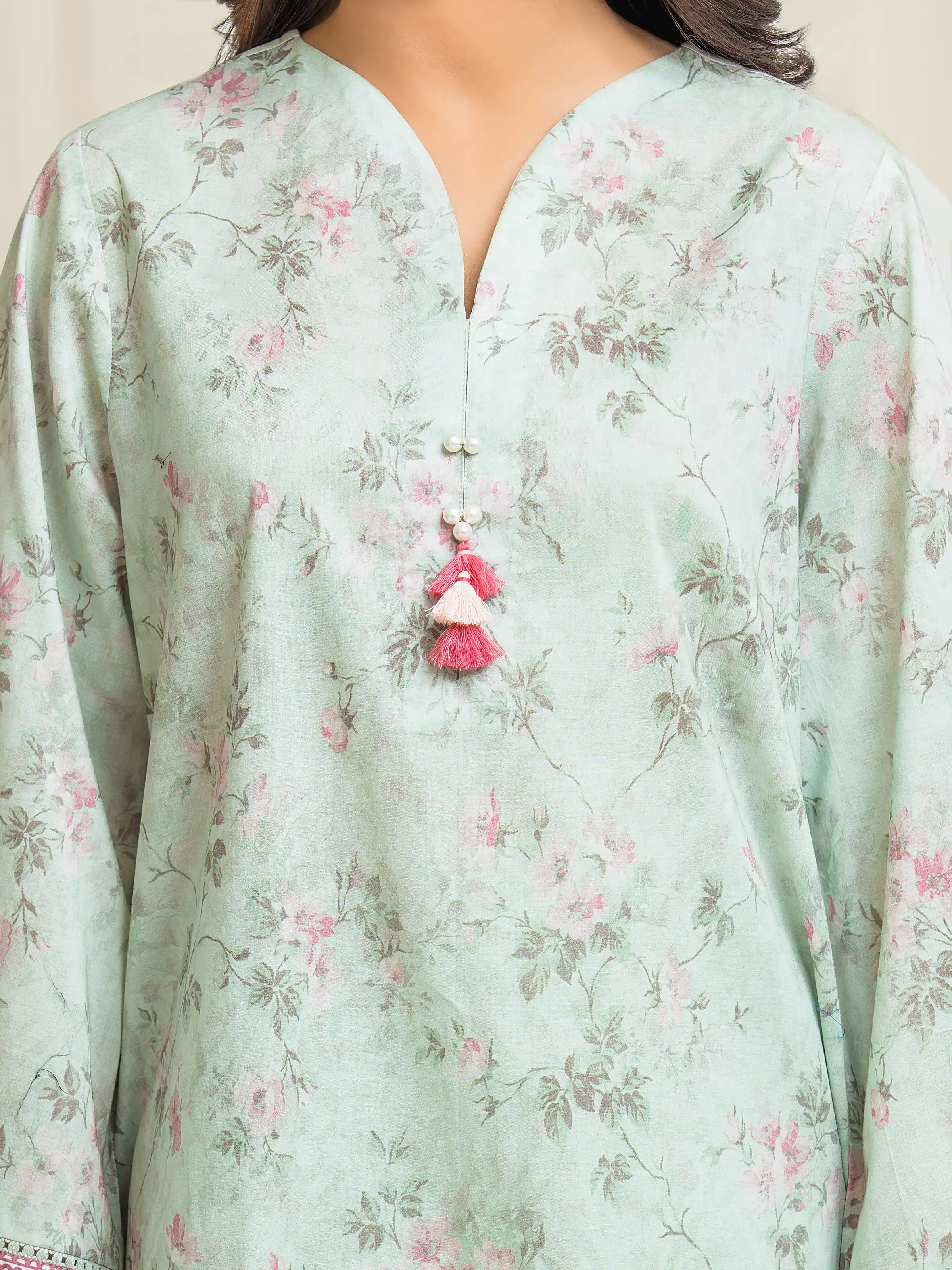 Printed Lawn Suit - EWU6A1-36546-3P - Image 4