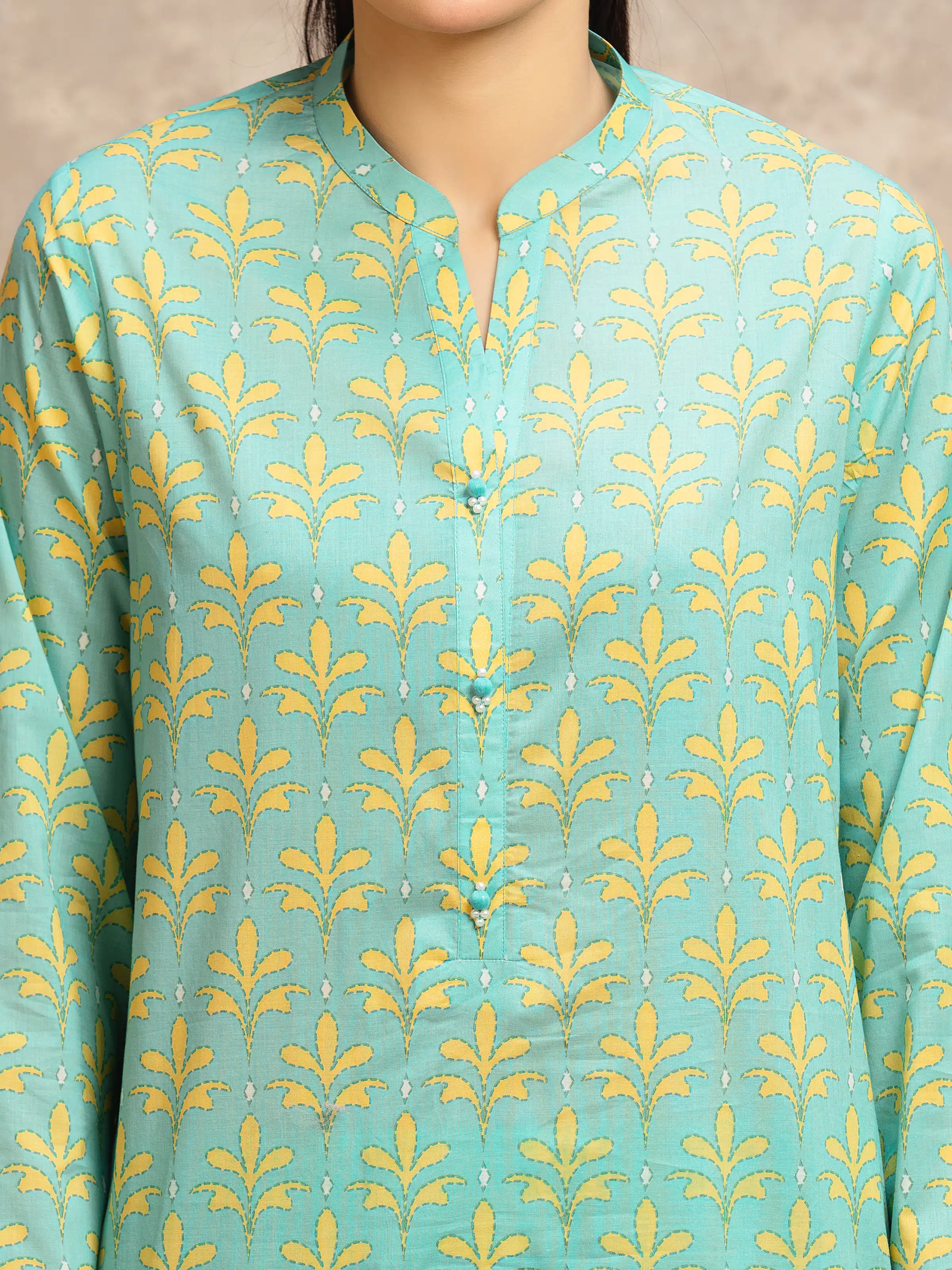 Printed Lawn Suit - EWU6A1-36565-3P - Image 4