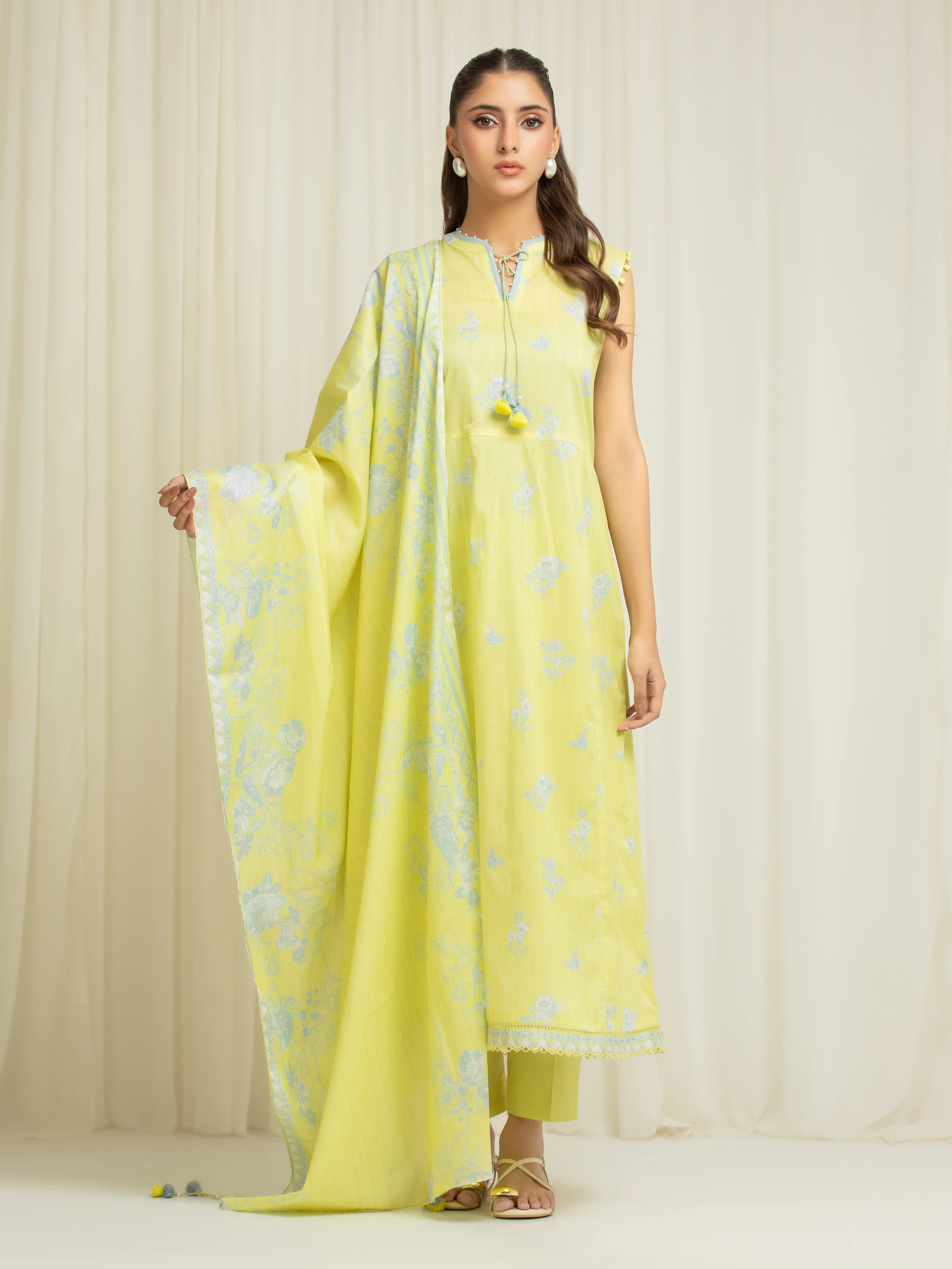 Printed Lawn Suit - EWU6A1-36587-3P