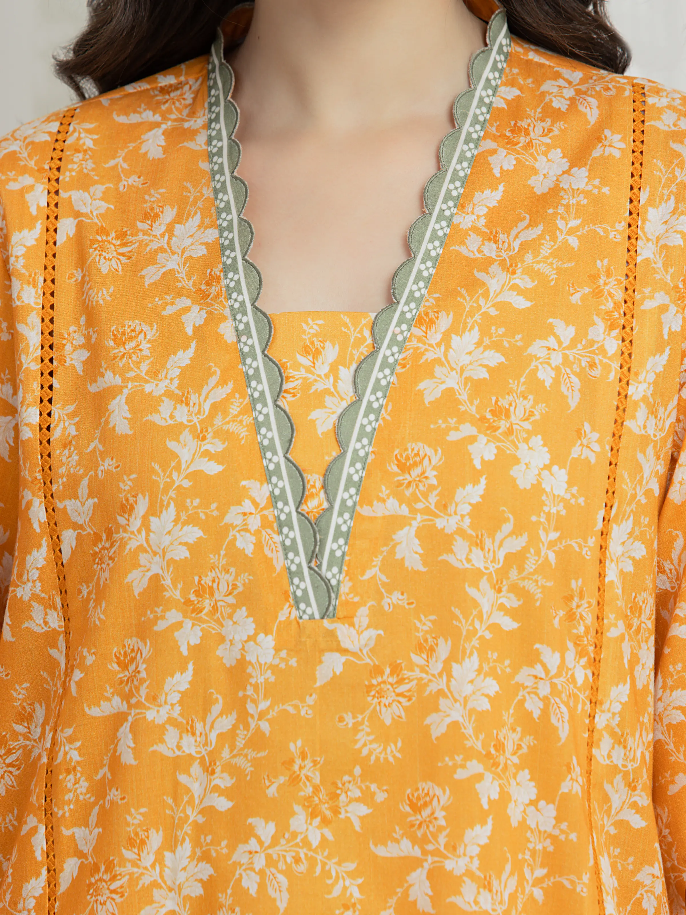 Printed Lawn Suit - EWU6A1-36609-3P - Image 4