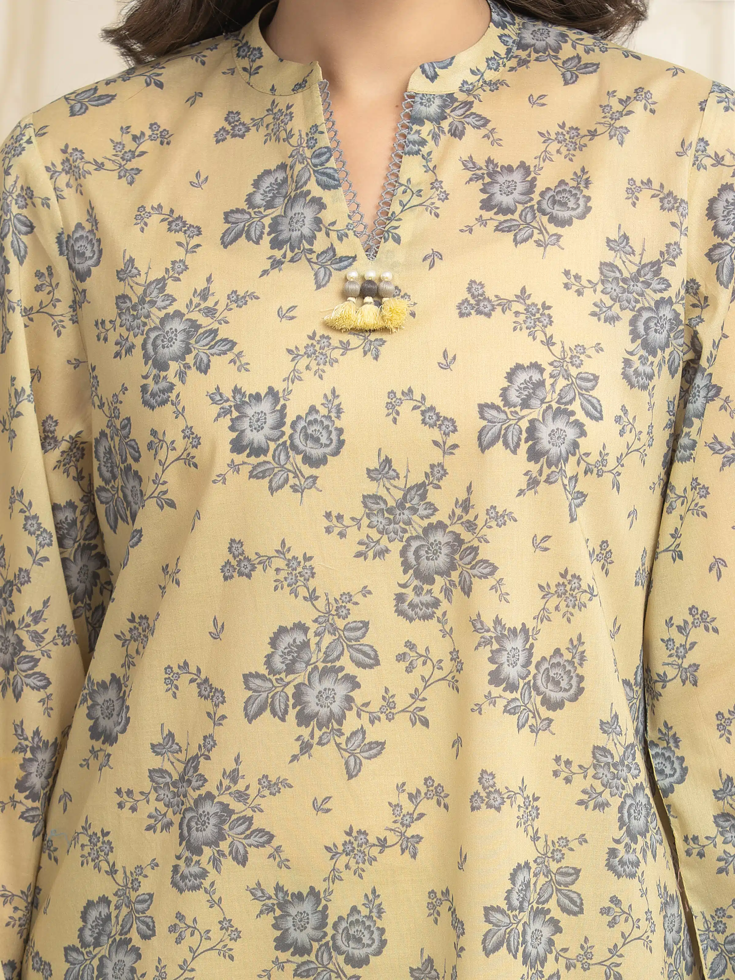 Printed Lawn Suit - EWU6A1-36619-3P - Image 4