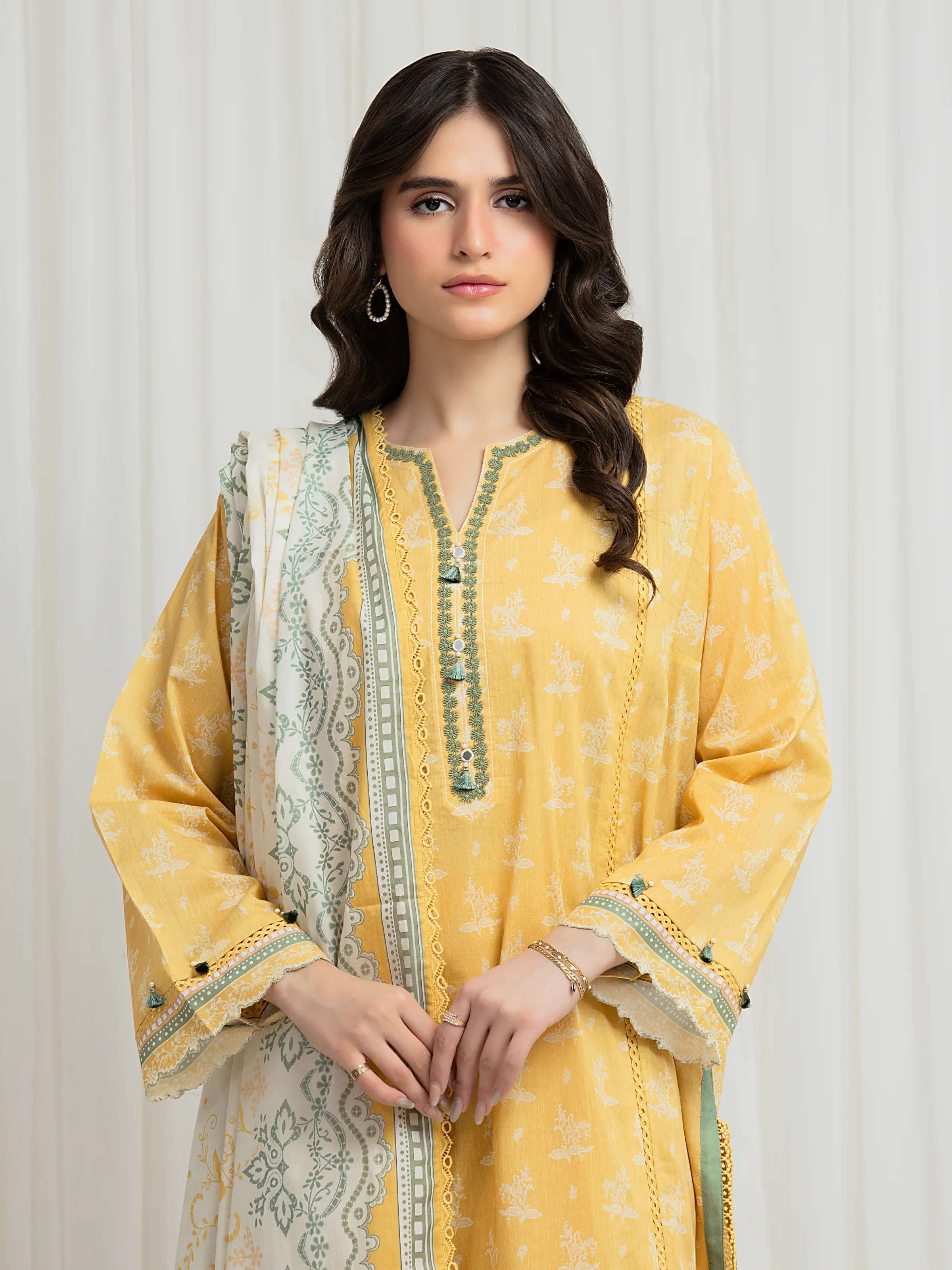 Printed Lawn Suit - EWU6A1-36624-3P - Image 2