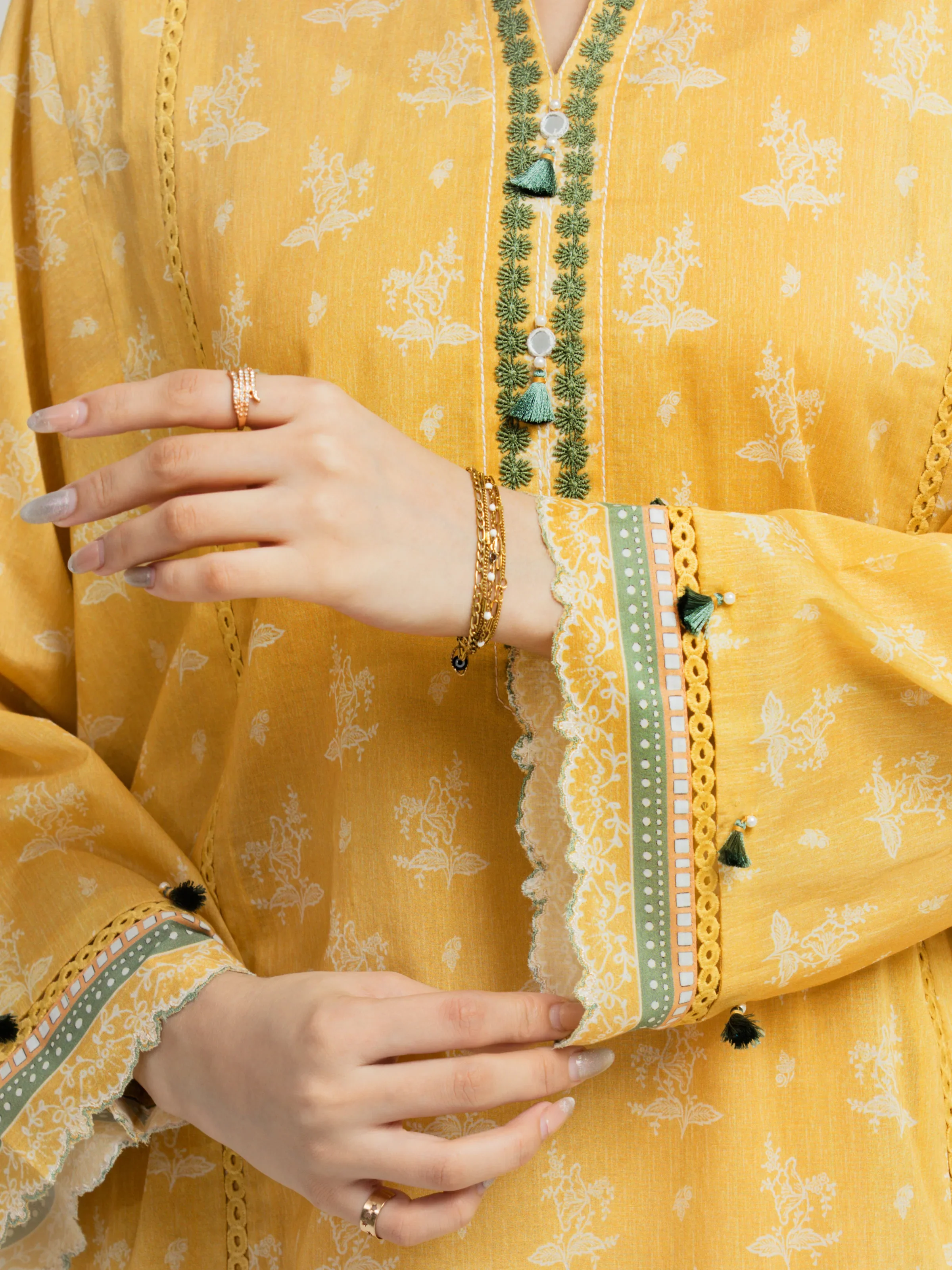 Printed Lawn Suit - EWU6A1-36624-3P - Image 4