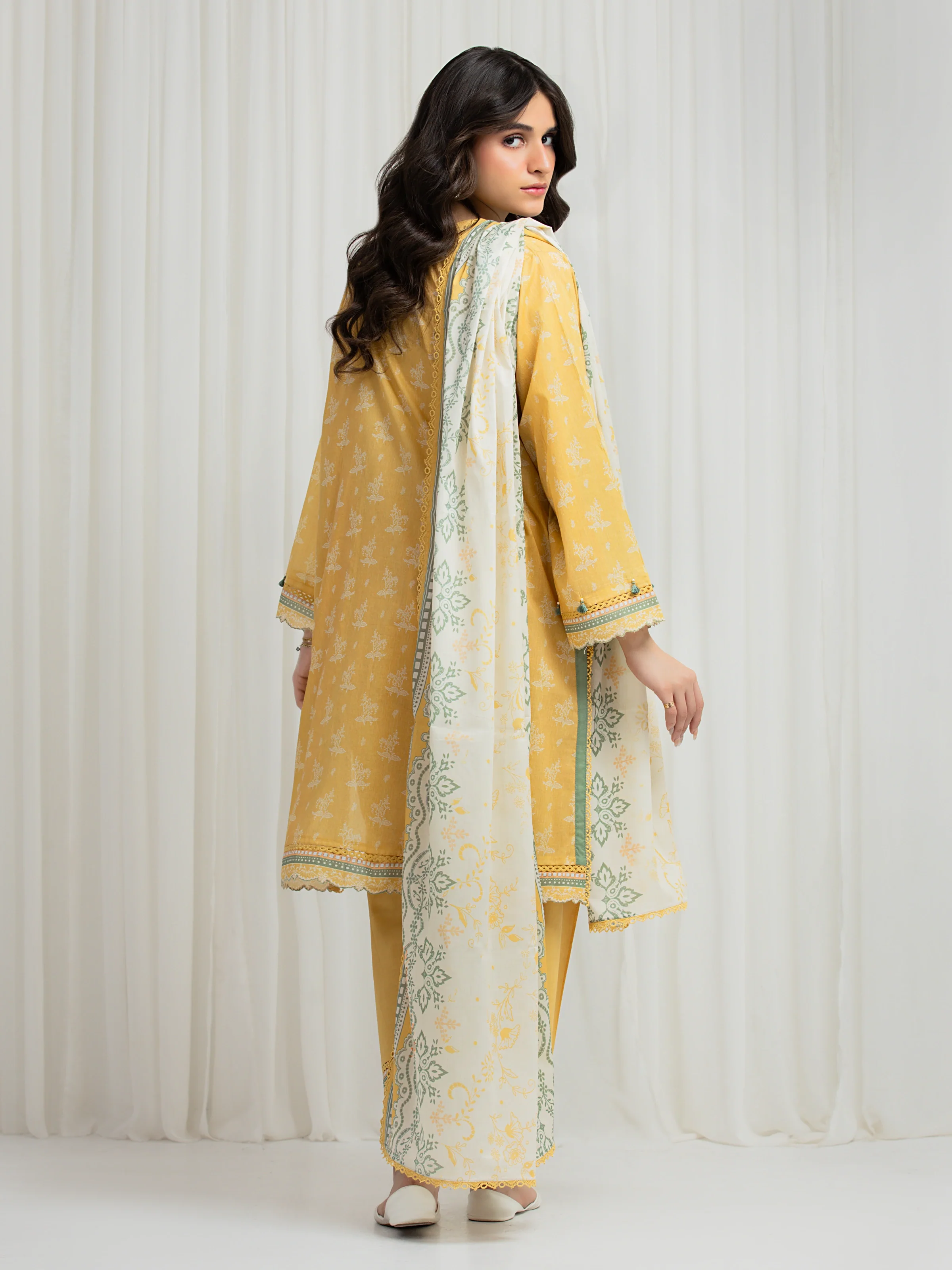 Printed Lawn Suit - EWU6A1-36624-3P - Image 5