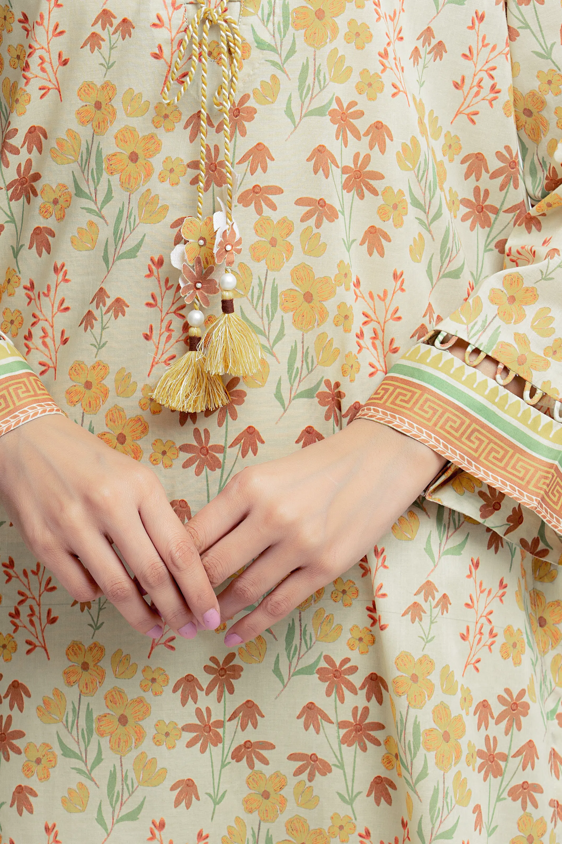 Printed Lawn Suit - EWU6A1-36668-3P - Image 4