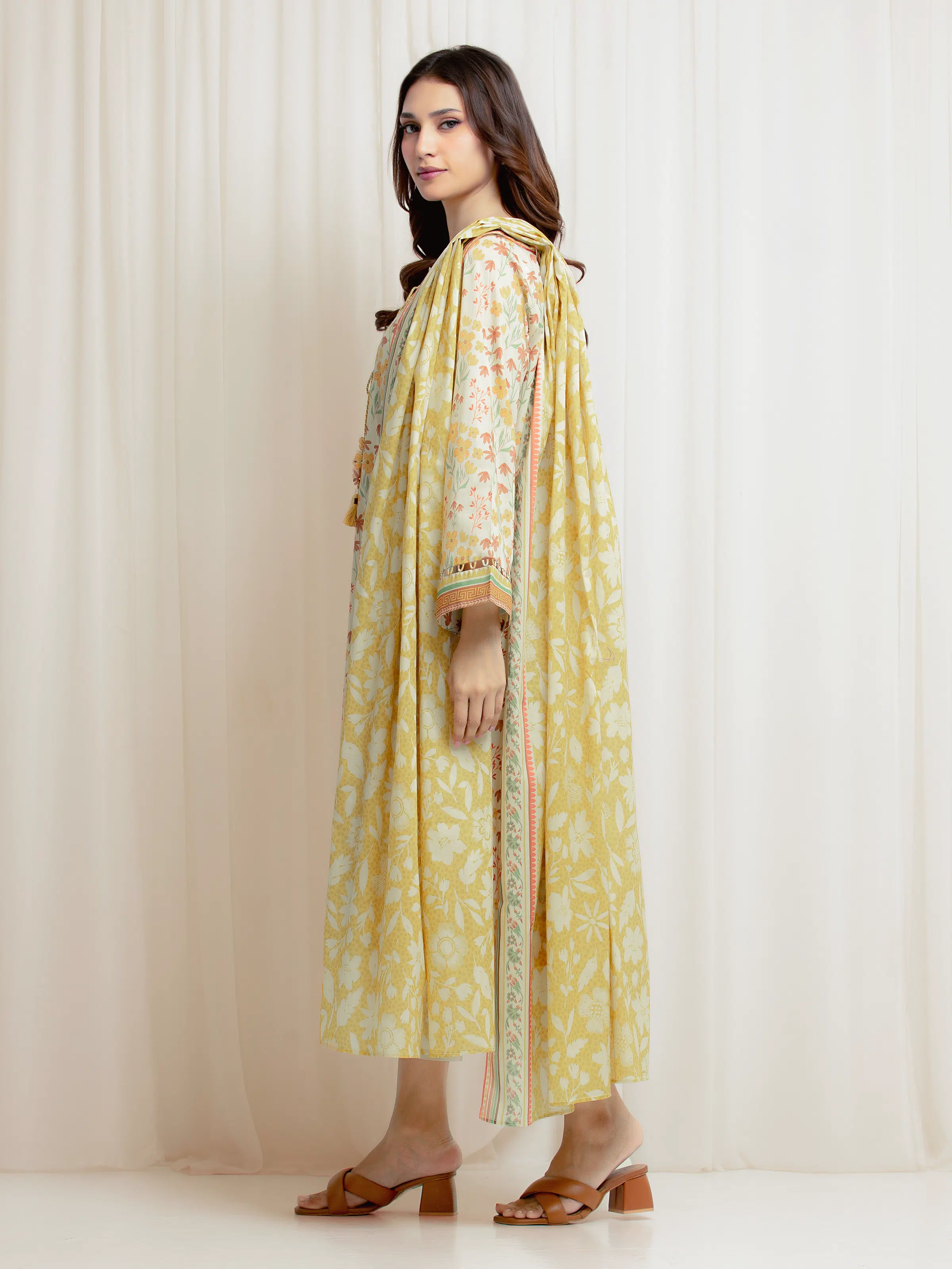 Printed Lawn Suit - EWU6A1-36668-3P - Image 5