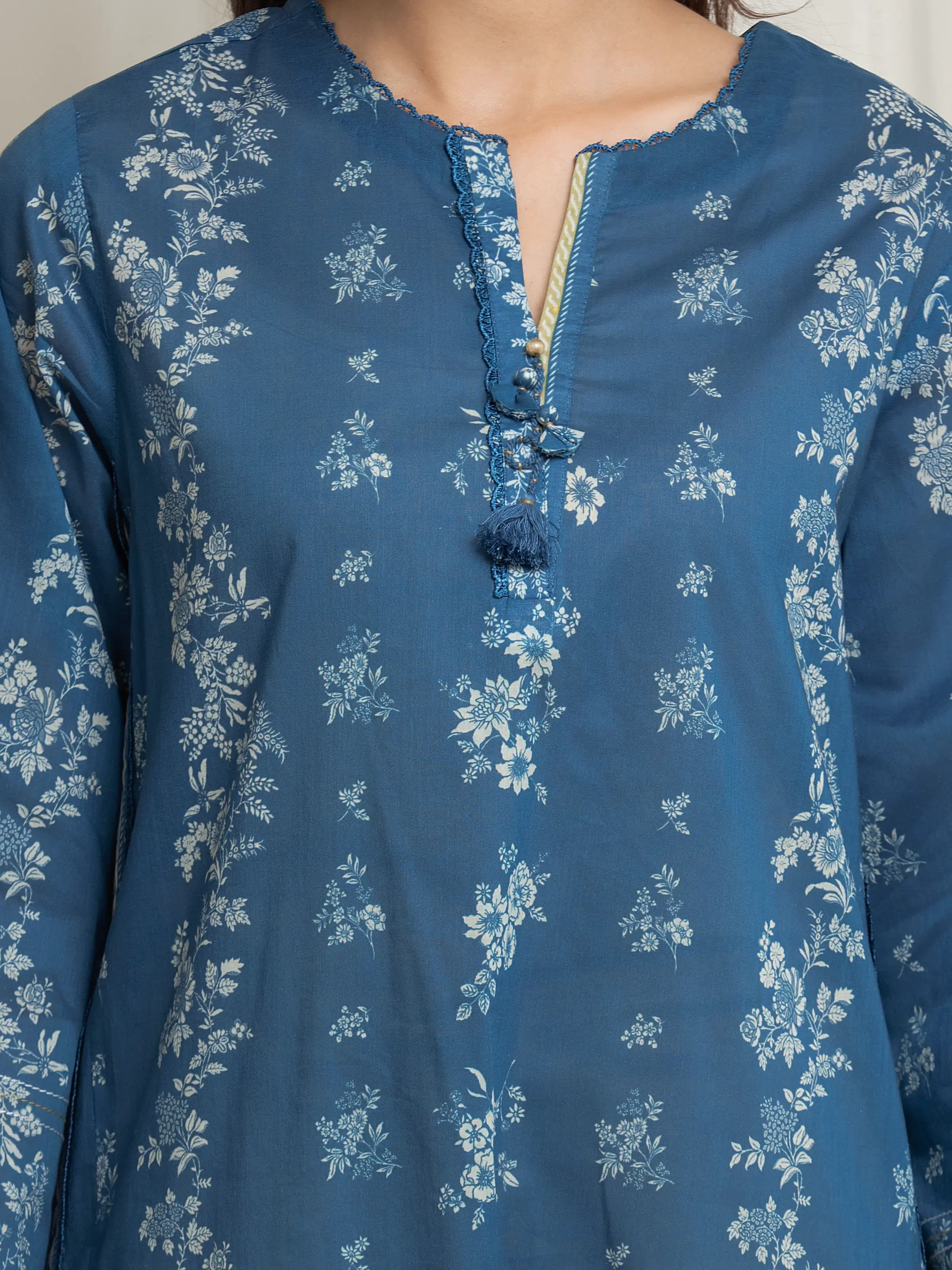 Printed Lawn Suit - EWU6A1-36691-3P - Image 3
