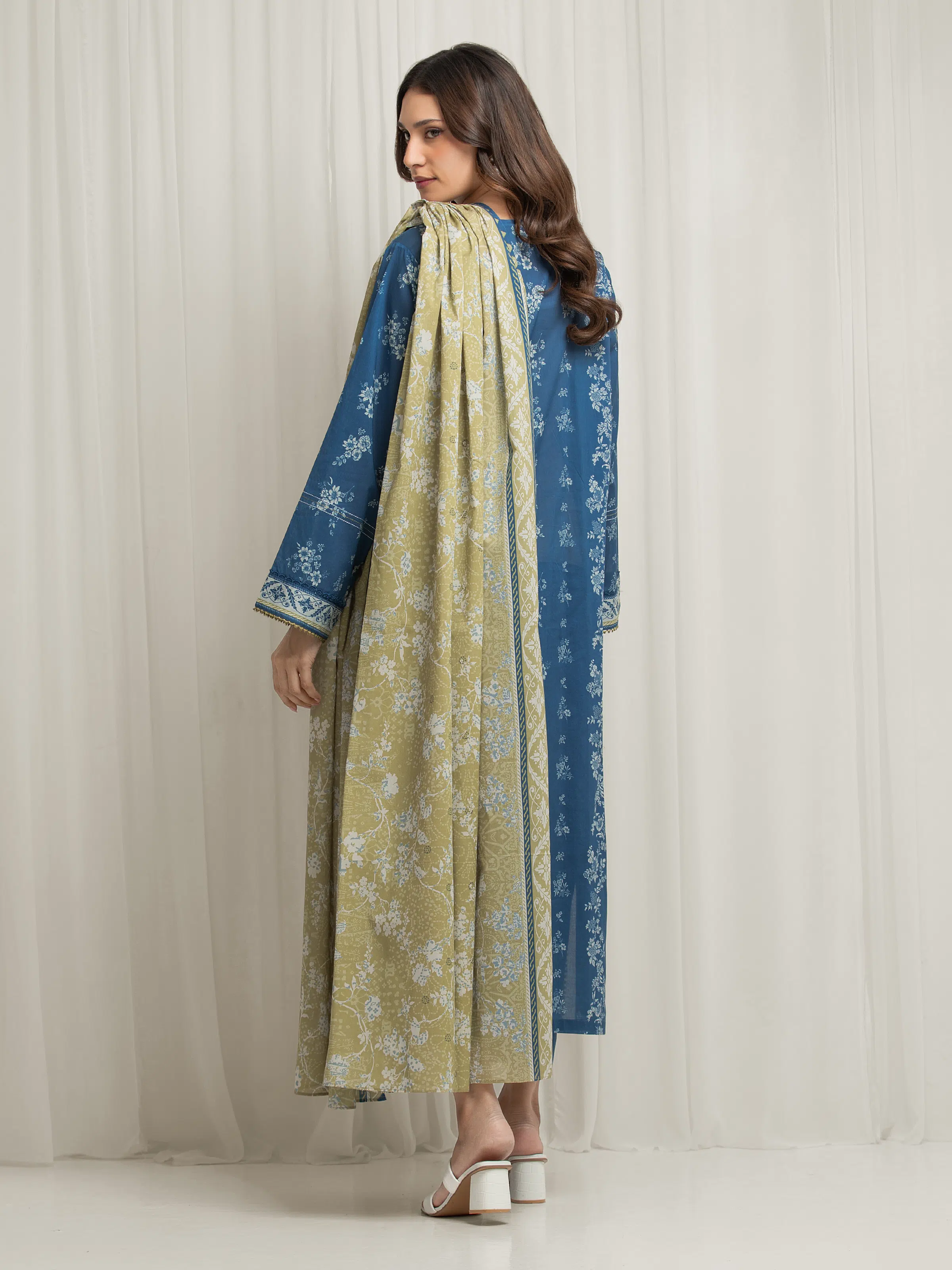 Printed Lawn Suit - EWU6A1-36691-3P - Image 6