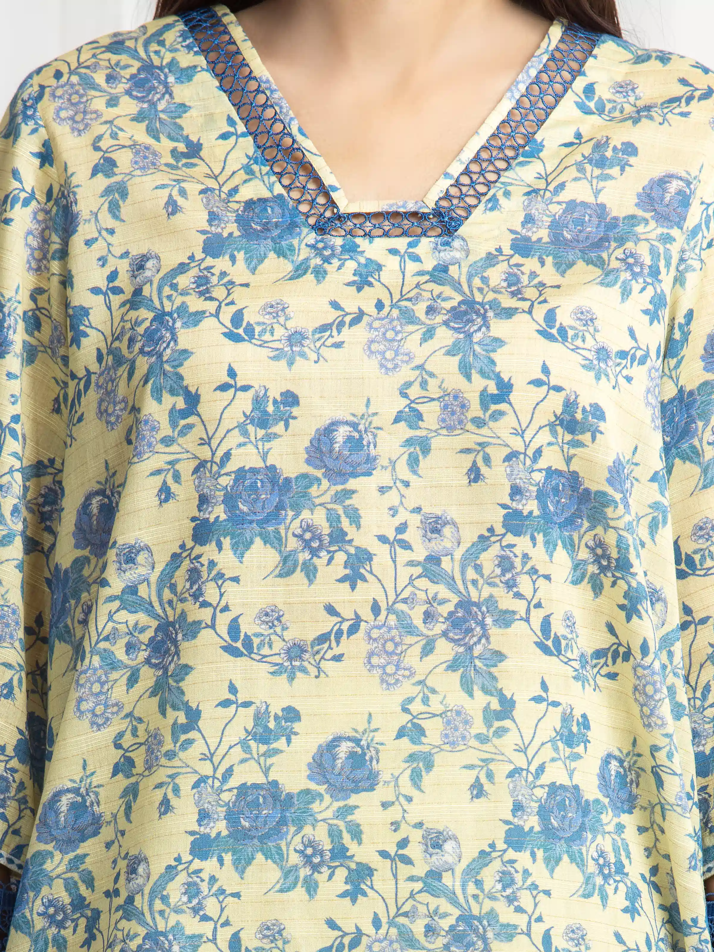 Printed Zari Lawn Suit - EWU6M6-063-3P - Image 4