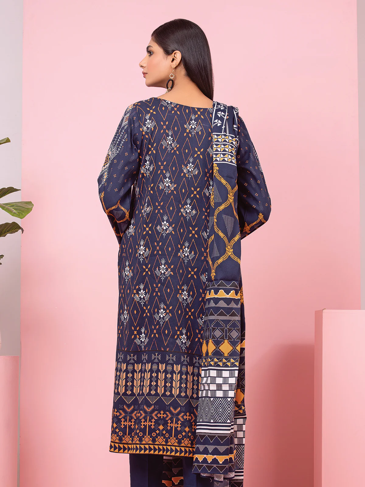 Printed Viscose Suit - EWU22A4-24014XXL - Image 2