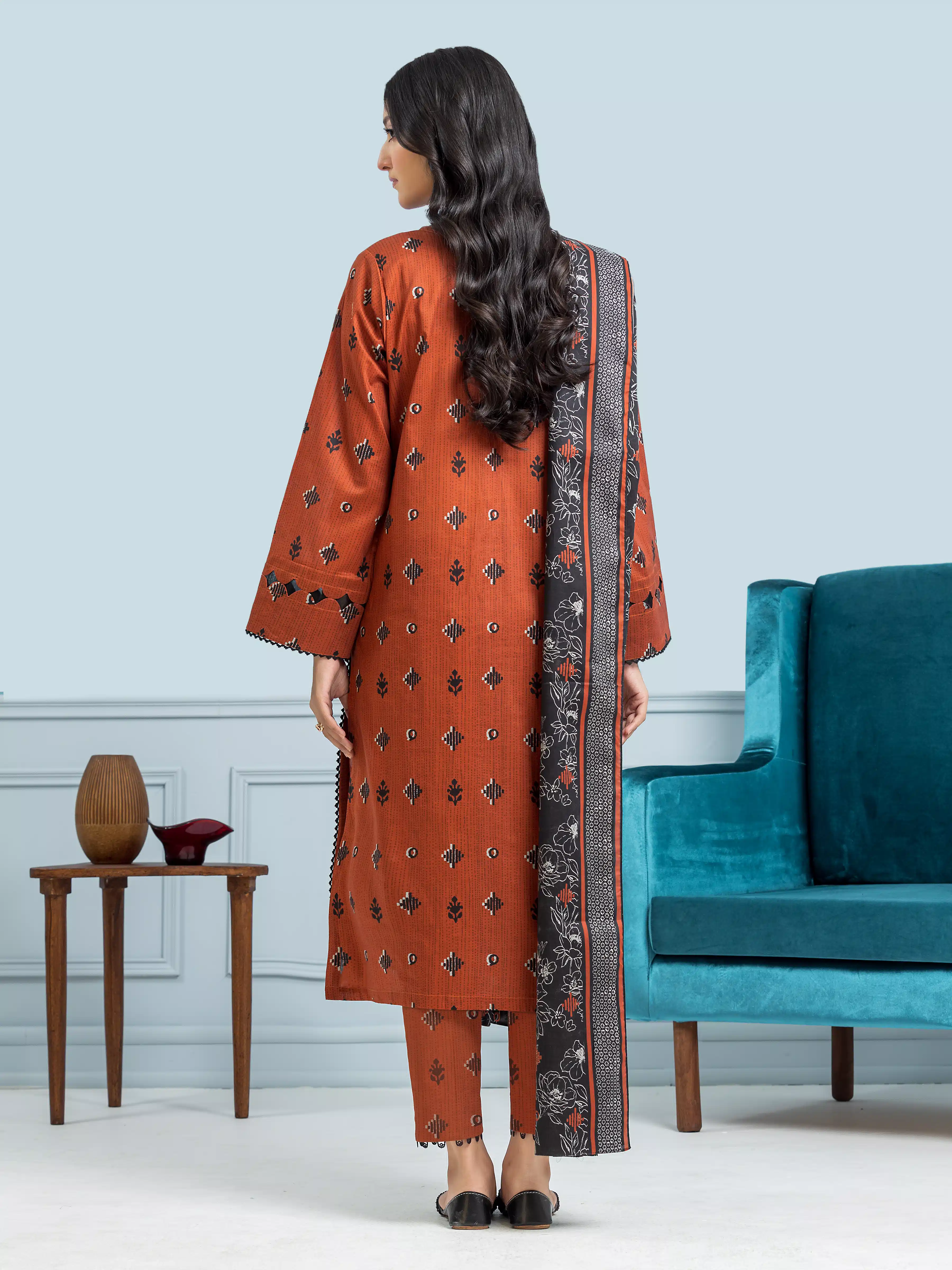 Printed Khaddar Suit - EWU24A3-29579-3P - Image 2