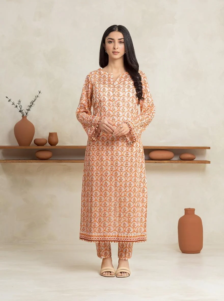 Printed Lawn Shirt - EWU24A1-29029S