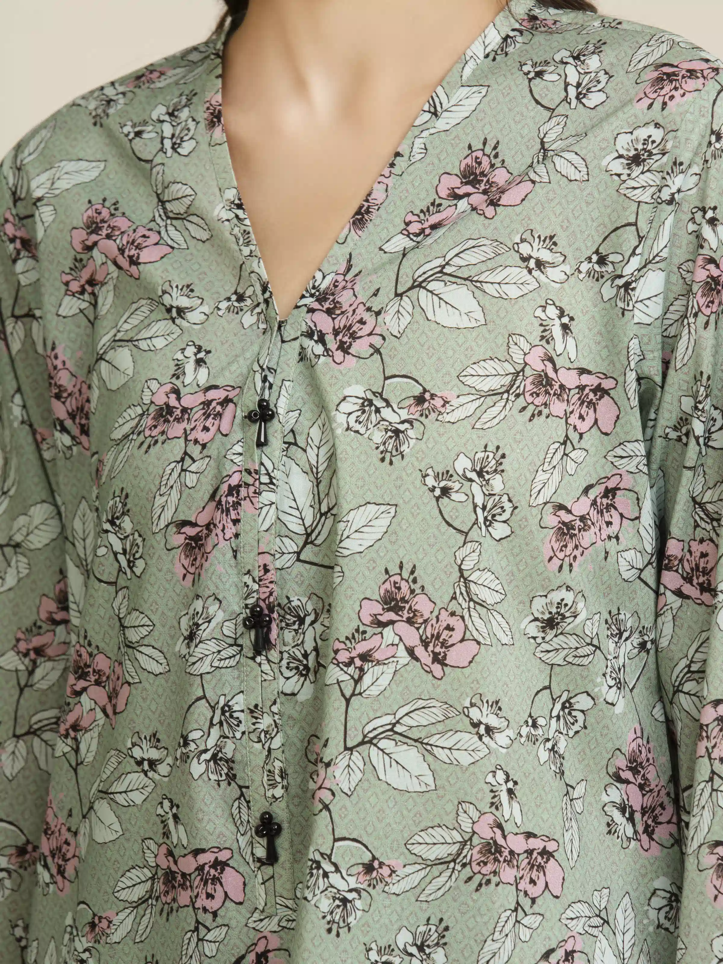 Printed Lawn Suit - EWU5A1-35074-3P - Image 5