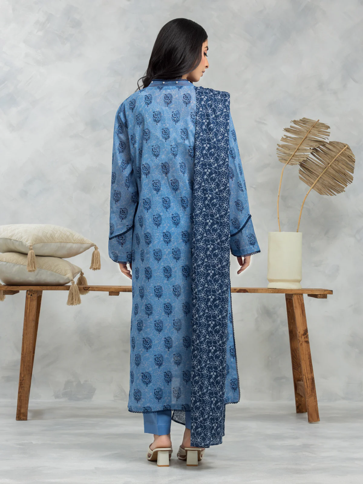 Printed Cambric Suit - EWU24A2-29267-3P - Image 4