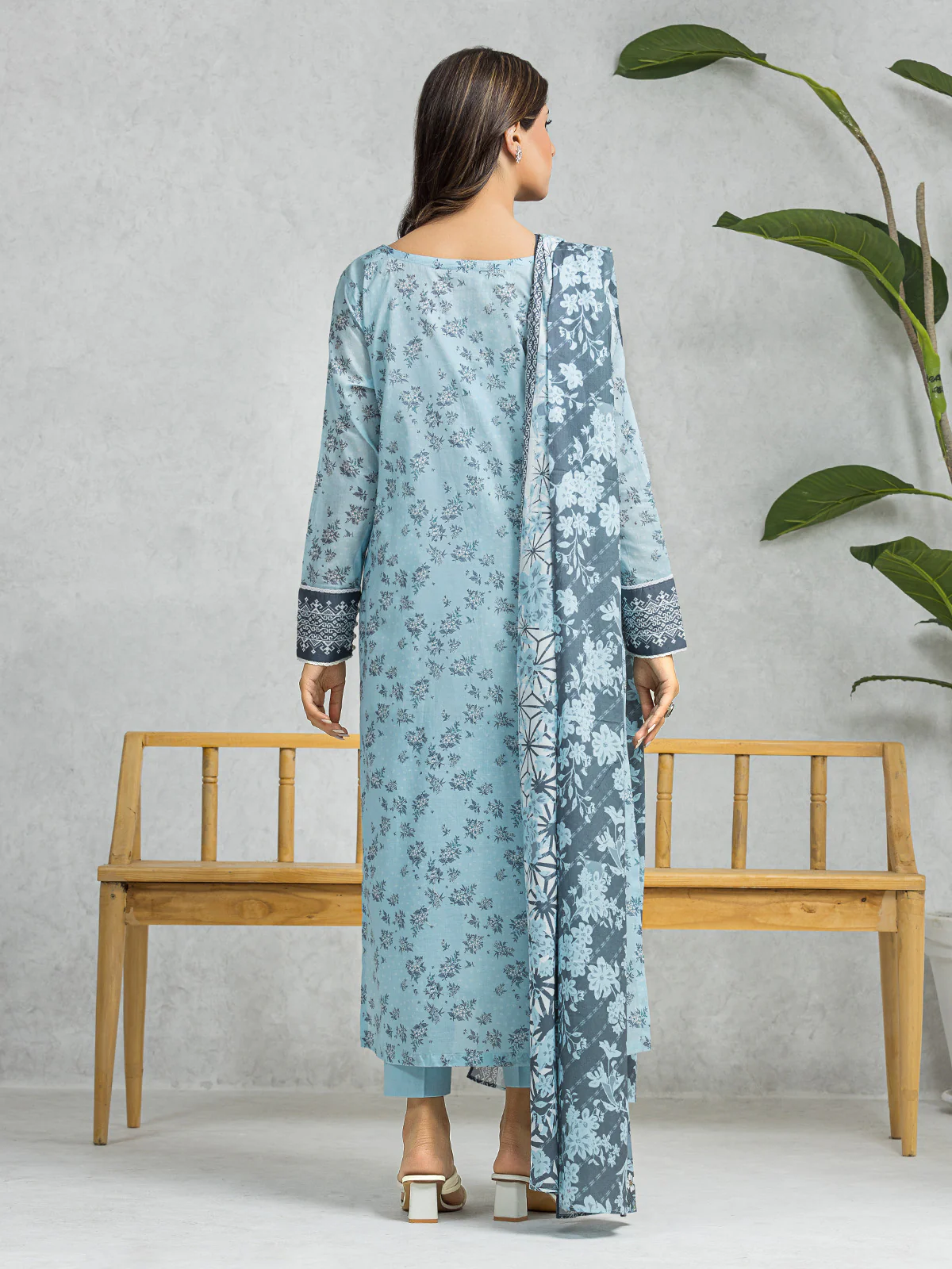 Printed Lawn Suit - EWU24A1-28228-3P - Image 2
