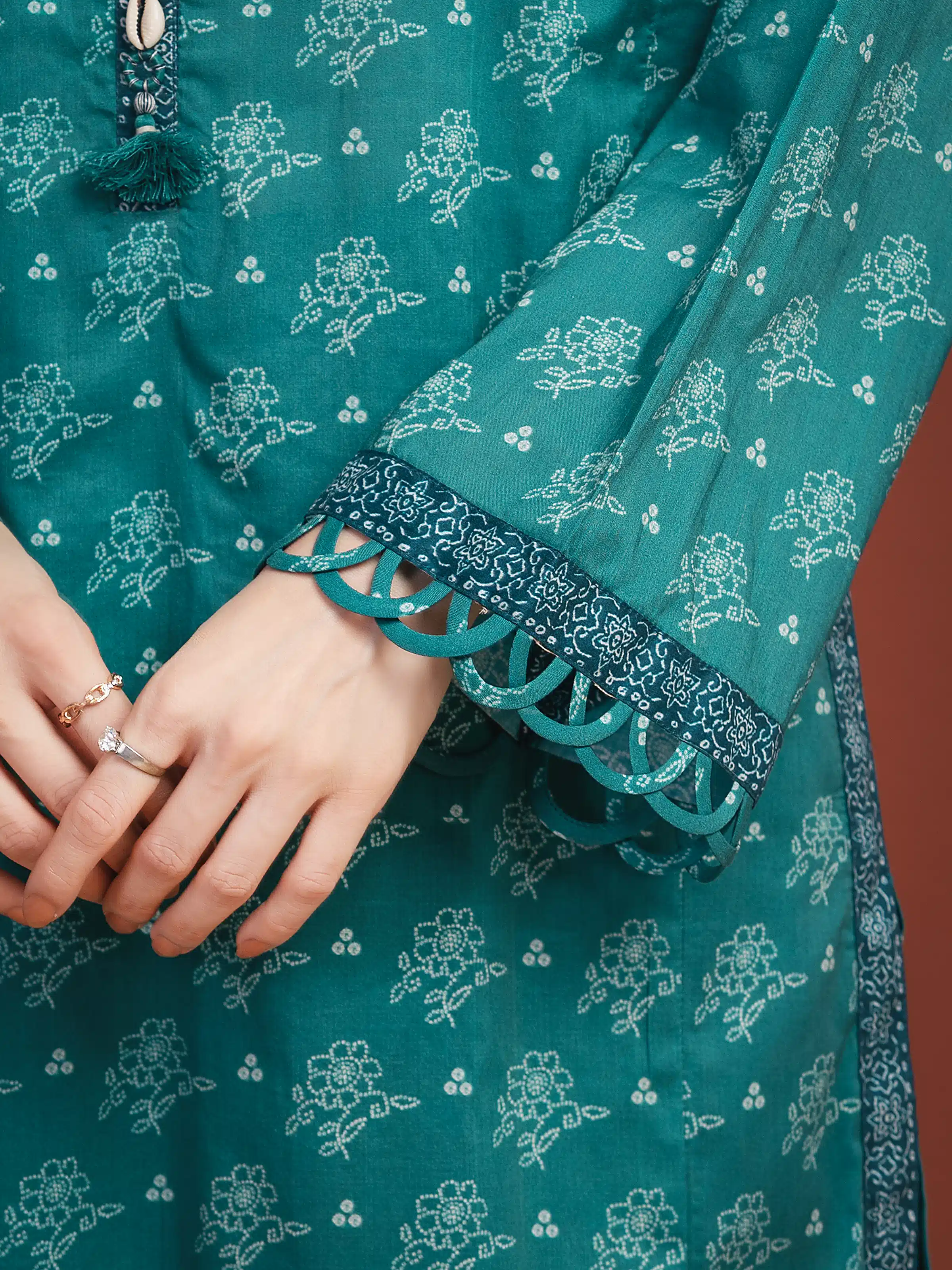 Printed Lawn Suit - EWU5A1-35323-3P - Image 4