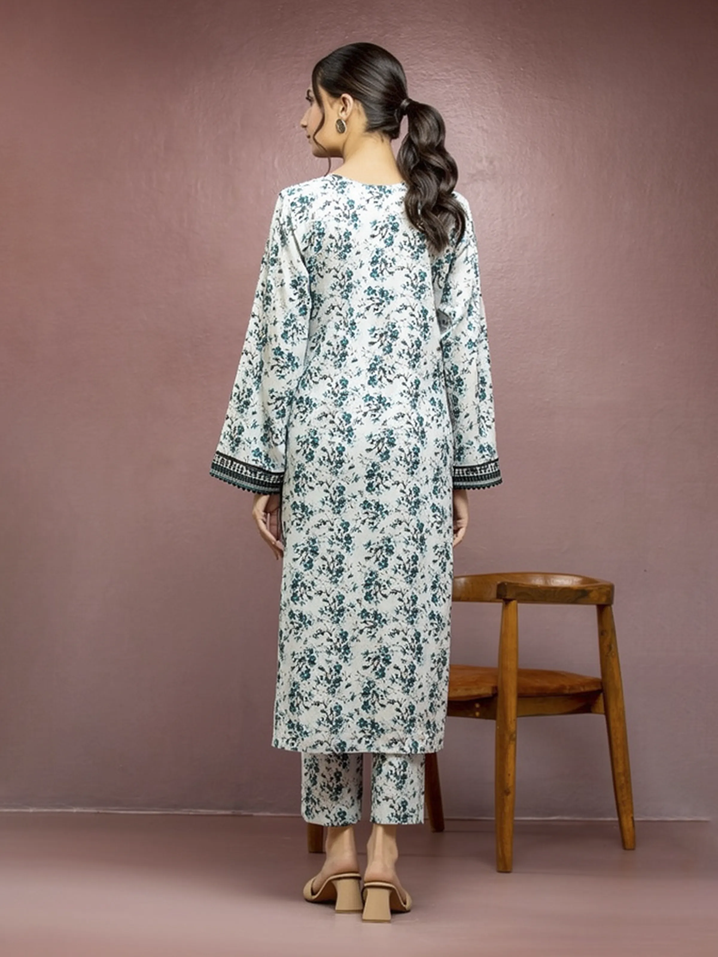 Printed Lawn Shirt Trouser - EWU5A1-35104ST - Image 4