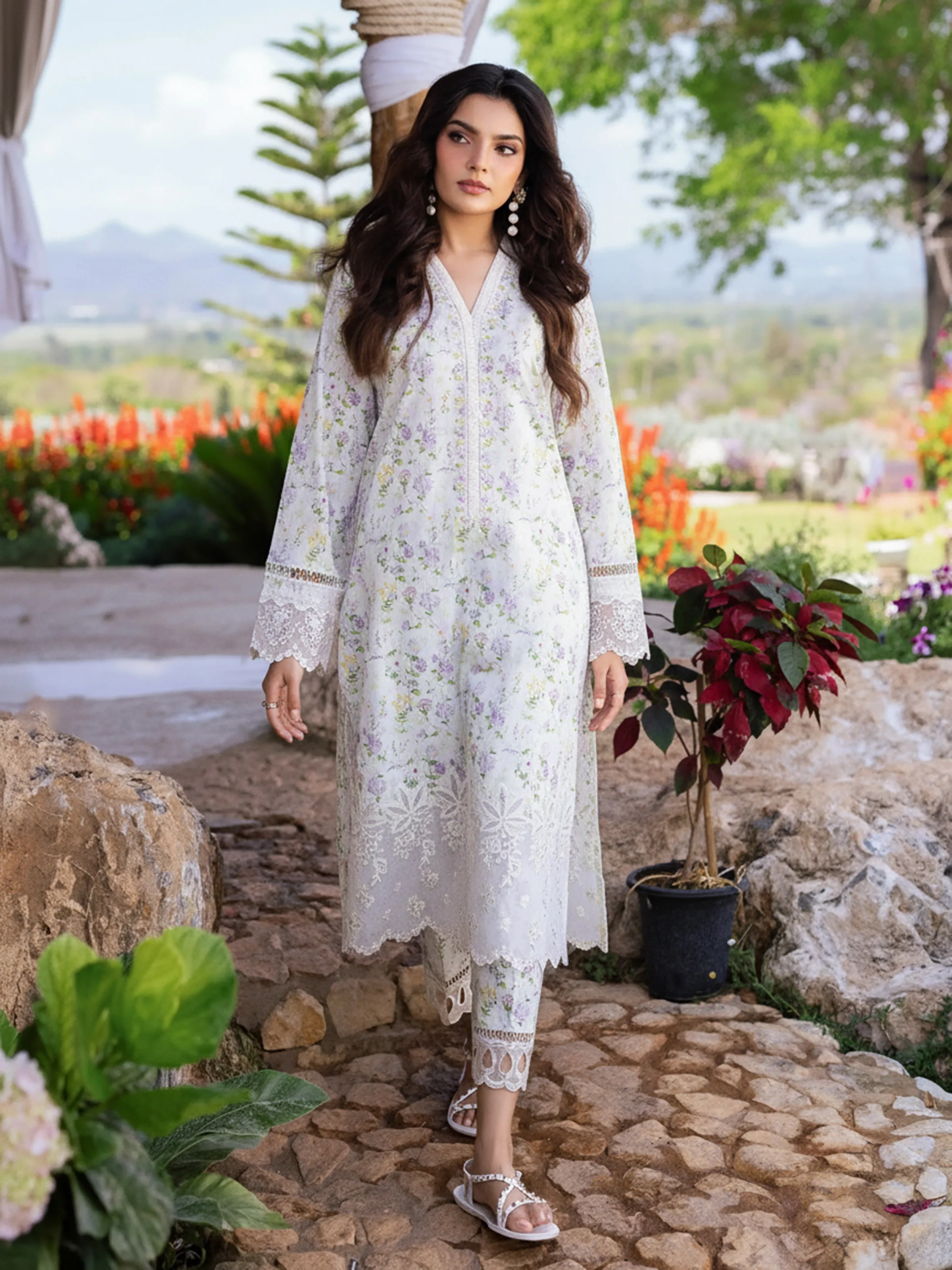 Embroidered Lawn Shirt Trouser - EWU5V1-31440ST