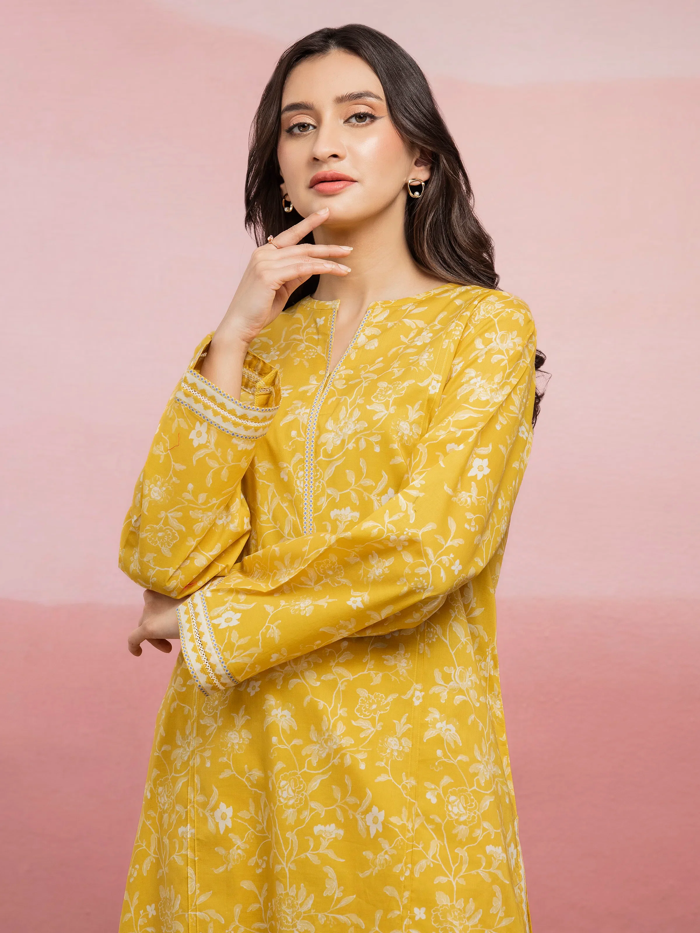 Printed Lawn Shirt Trouser - EWU5A1-35400ST - Image 3