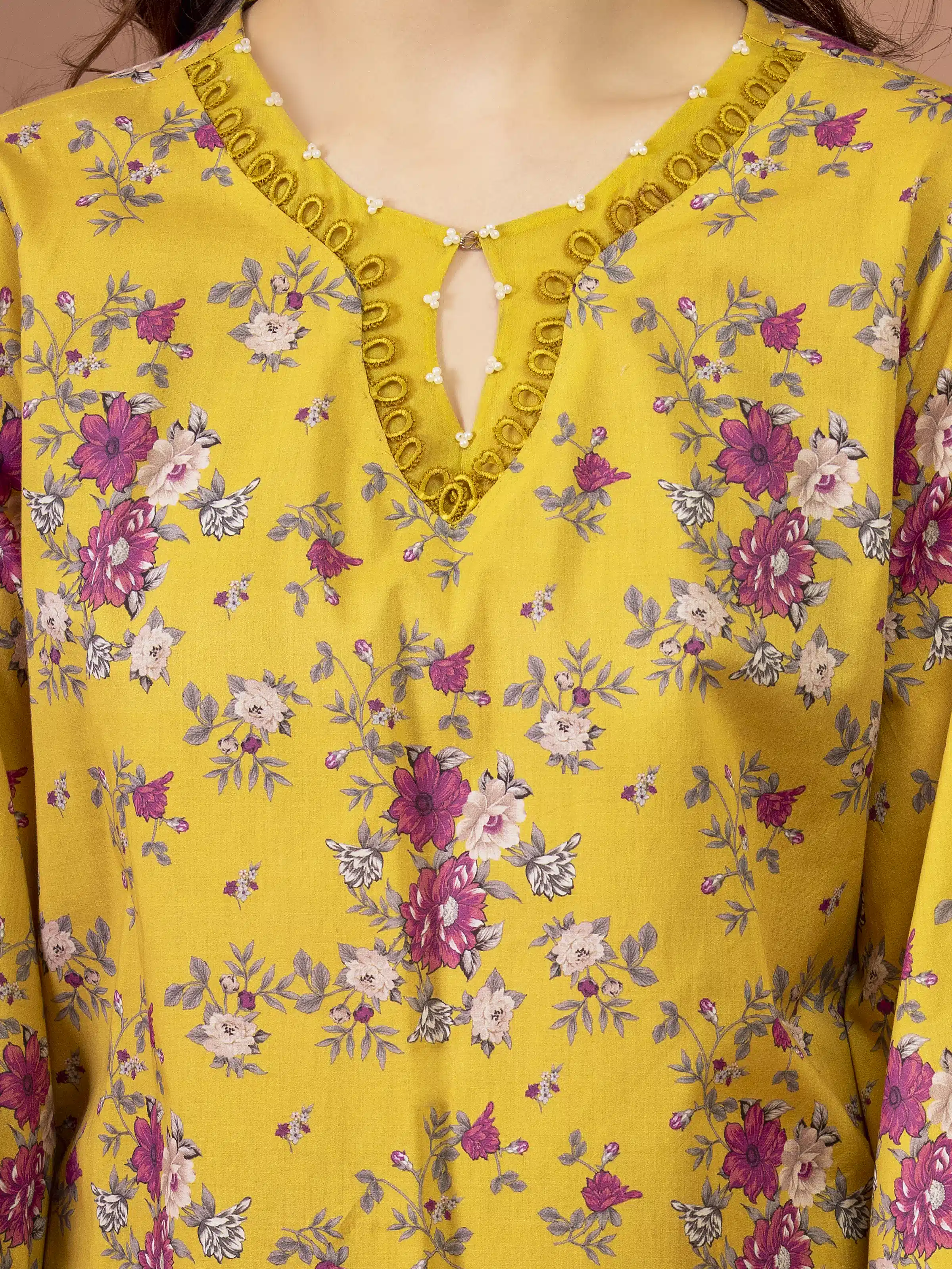 Printed Lawn Suit - EWU5A1-35618-3P - Image 3