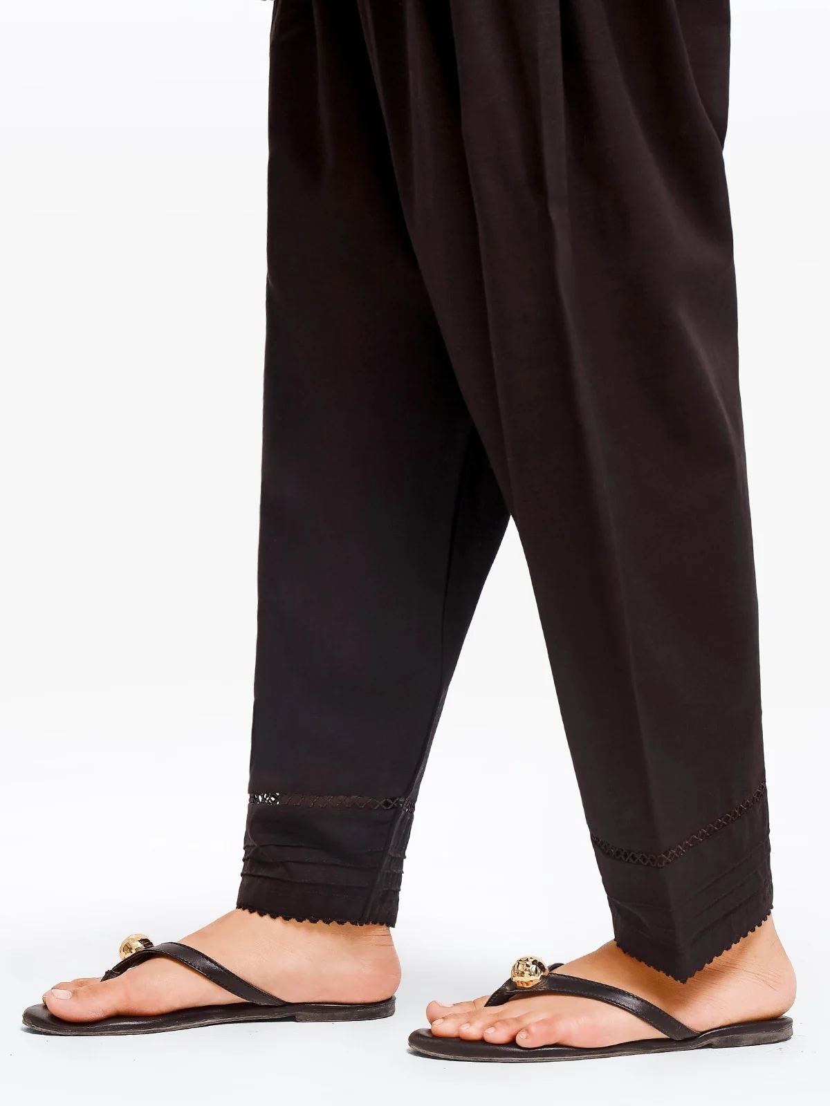 Embroidered Khaddar Shalwar - EWBEB23-76557 - Image 3