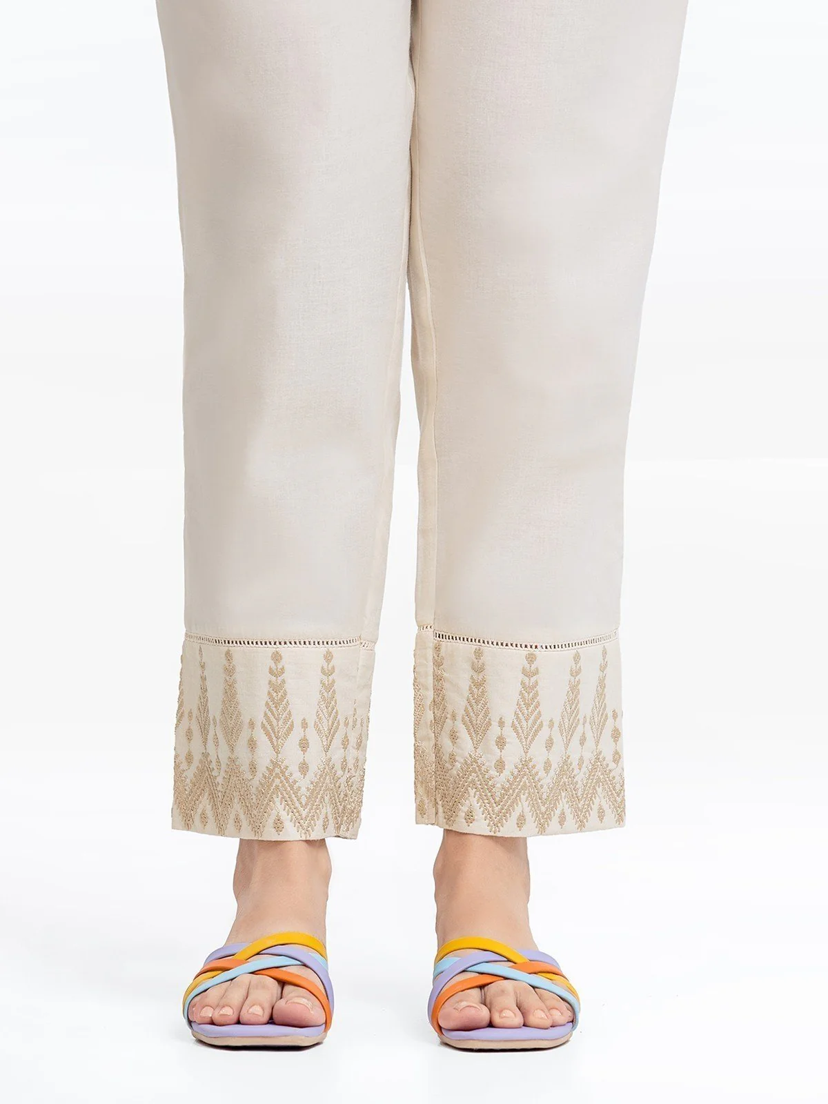 Embroidered Cambric Trouser - EWBE22-76388
