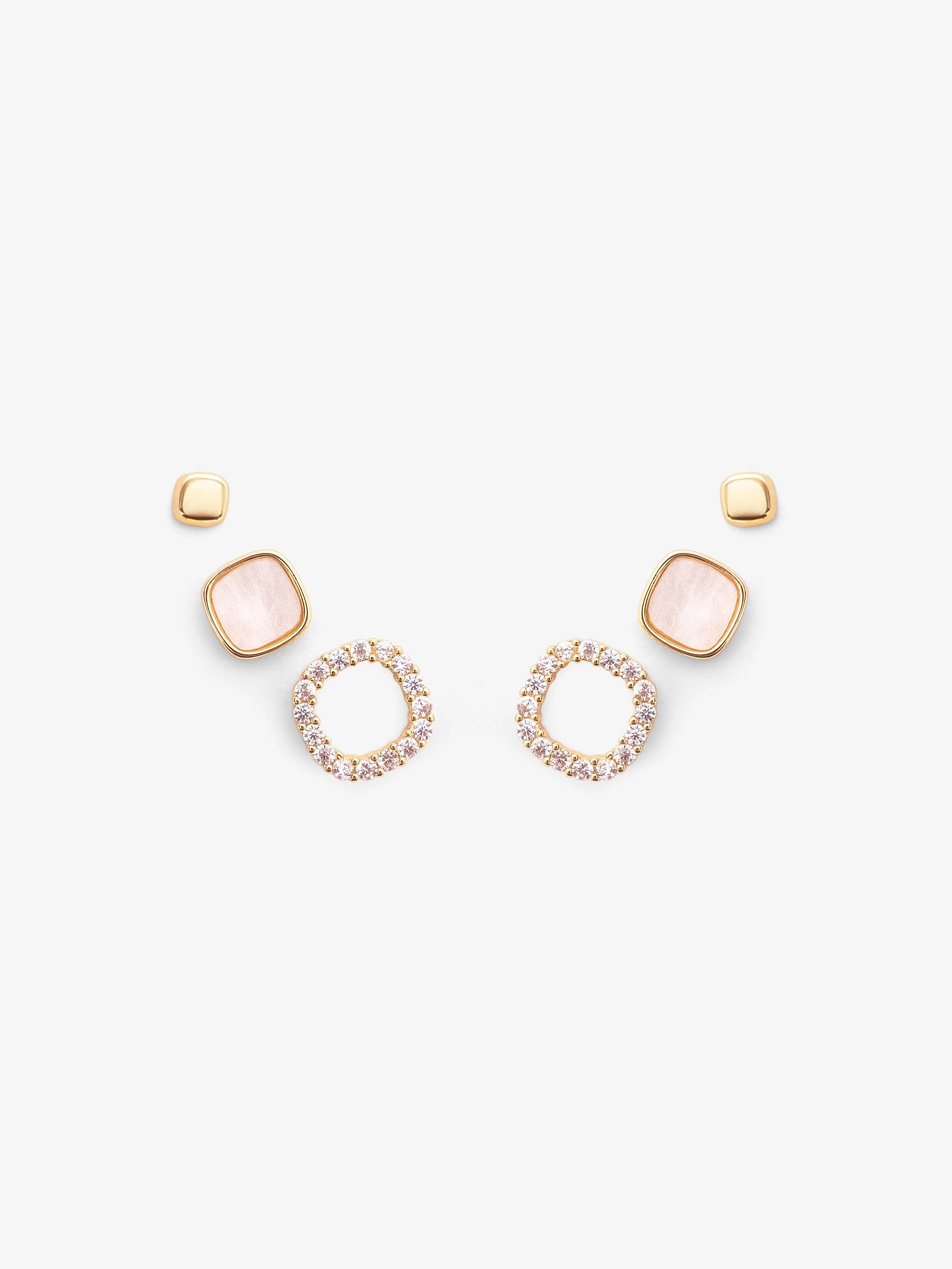 Radiant Bloom Silver Ear Studs - EAWE5-106