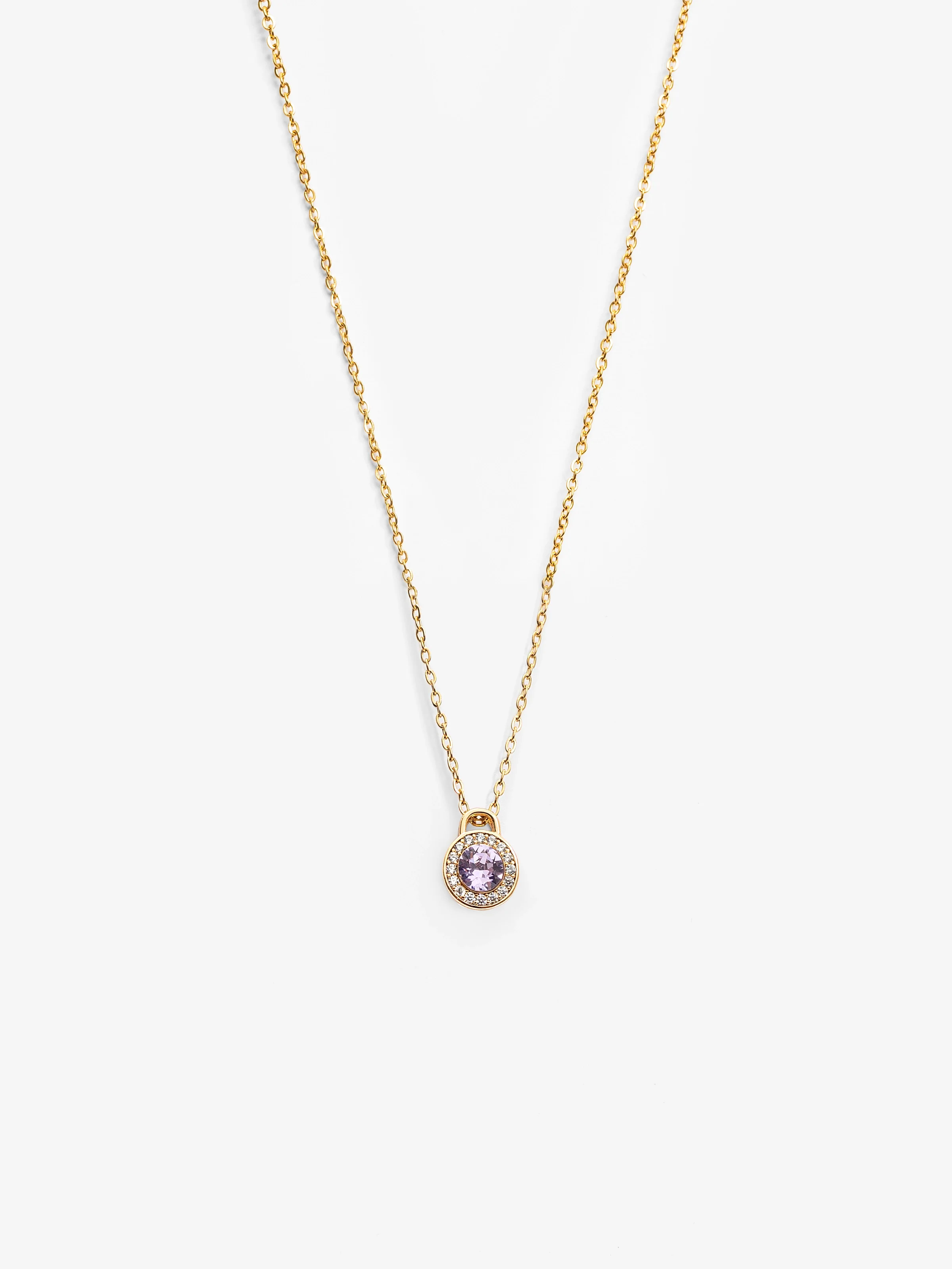 Stardust Orchid Gold Necklace - EAWN5-012